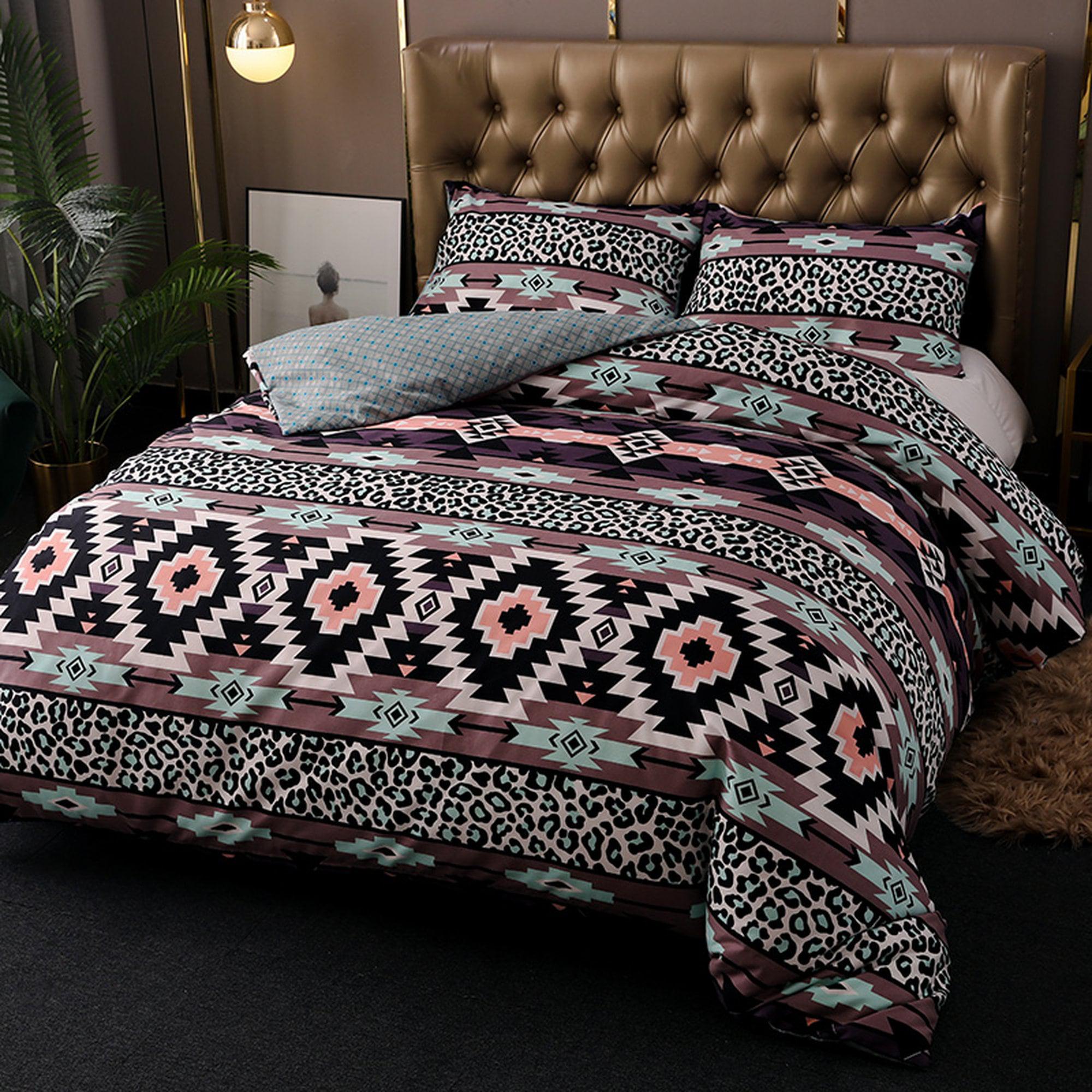 daintyduvet Bohemian Duvet Cover Set Boho Bedding, Hippie Dorm Bedding with Pillowcase
