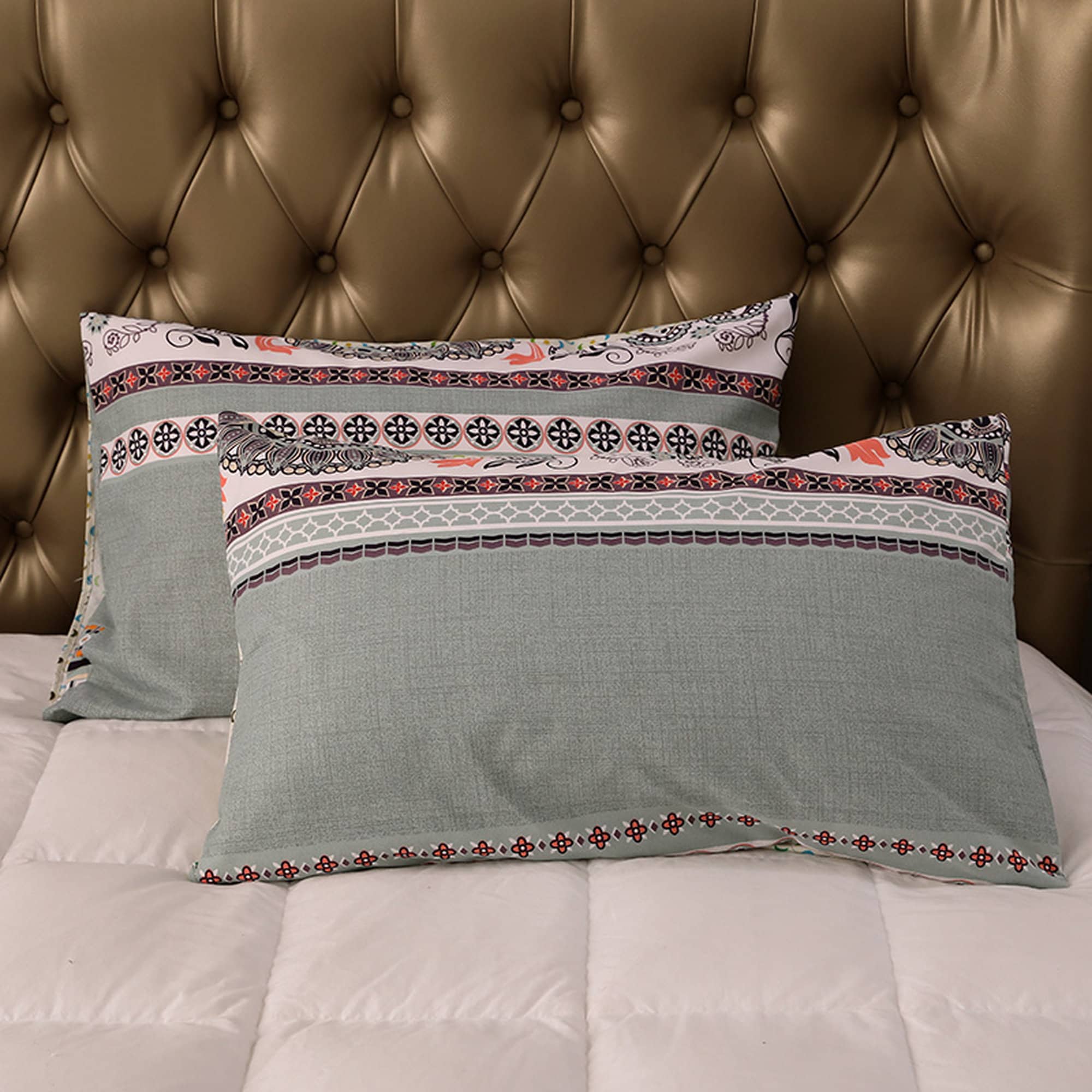 daintyduvet Bohemian Paisley Duvet Cover Set Boho Bedding, Hippie Dorm Bedding with Pillowcase