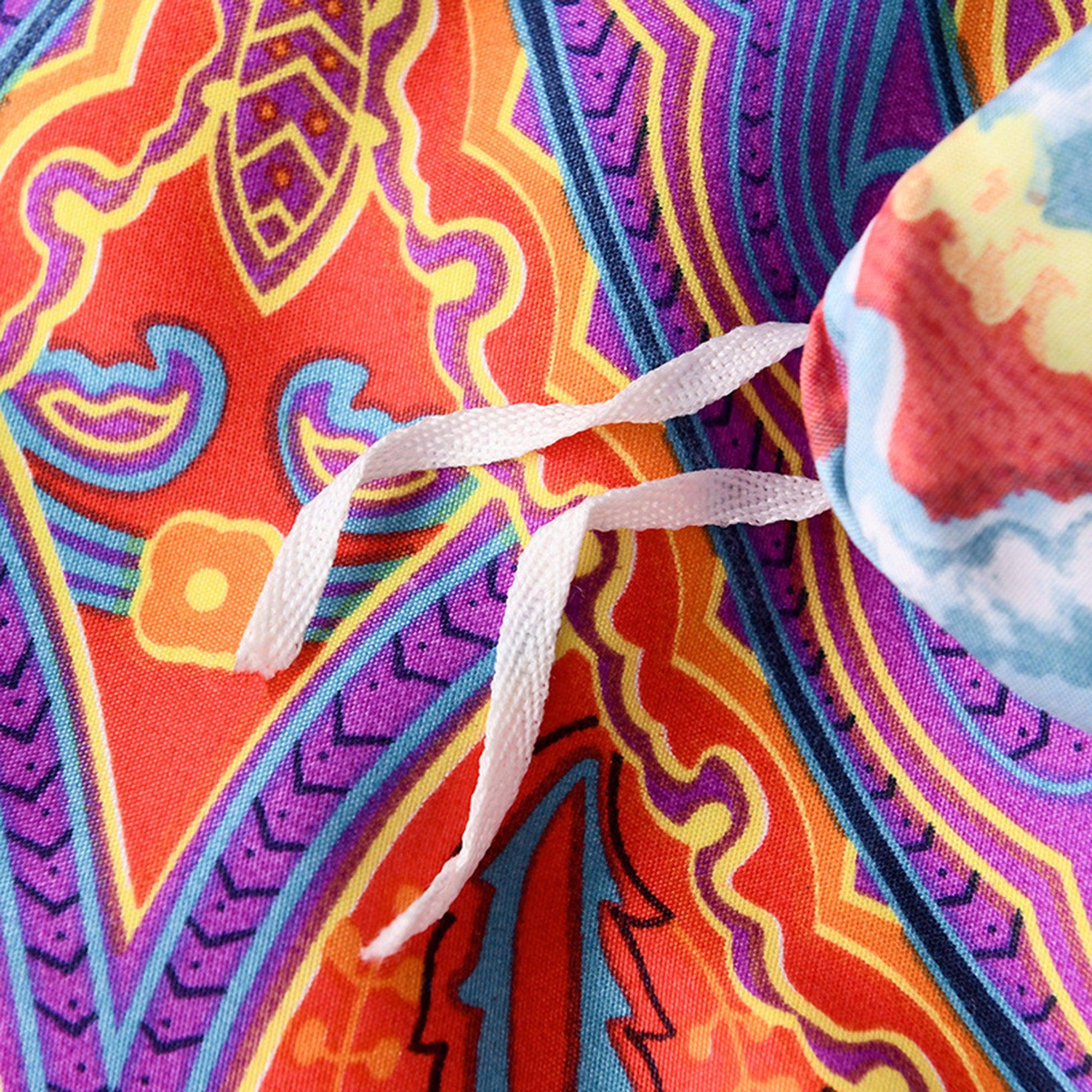 daintyduvet Bohemian Pink Paisley Duvet Cover Set Boho Bedding, Hippie Dorm Bedding Pillowcase