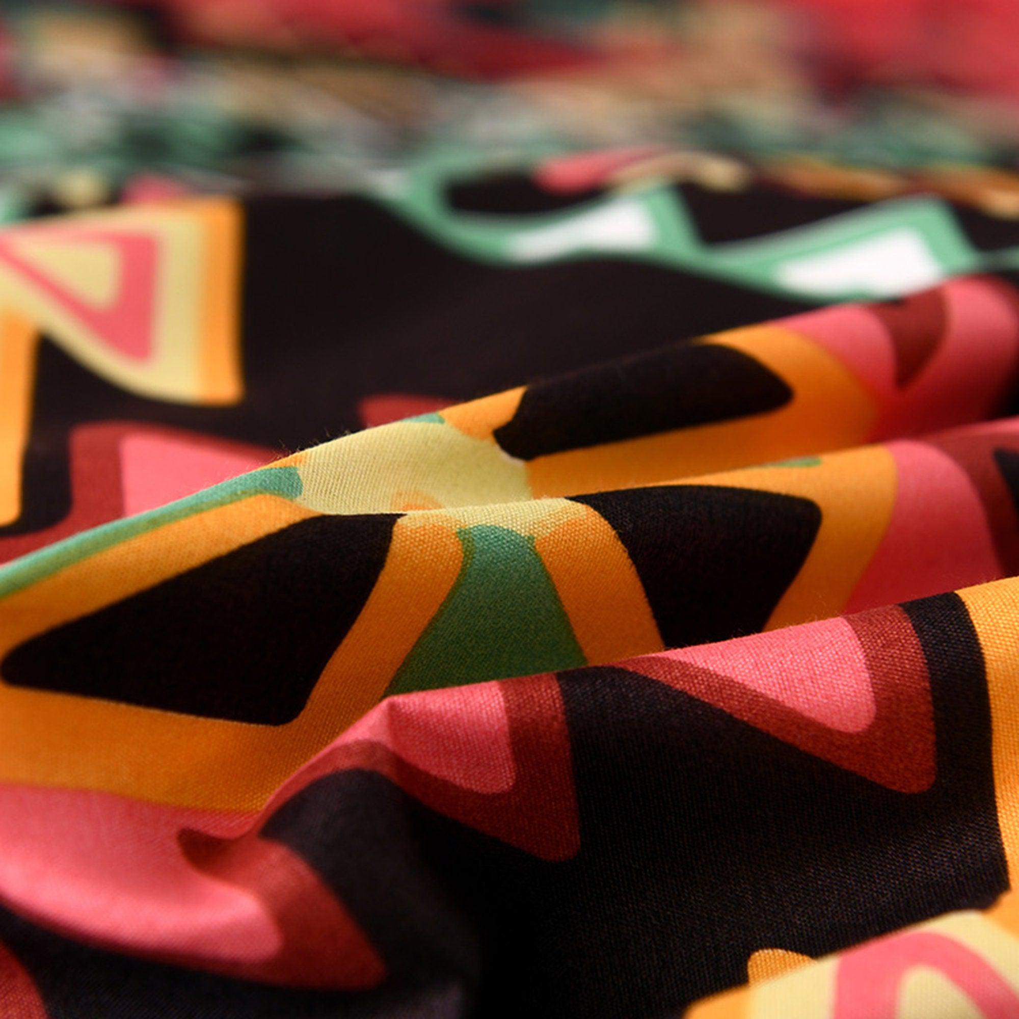 daintyduvet Bohemian Red Duvet Cover Set Boho Bedding, Hippie Dorm Bedding with Pillowcase