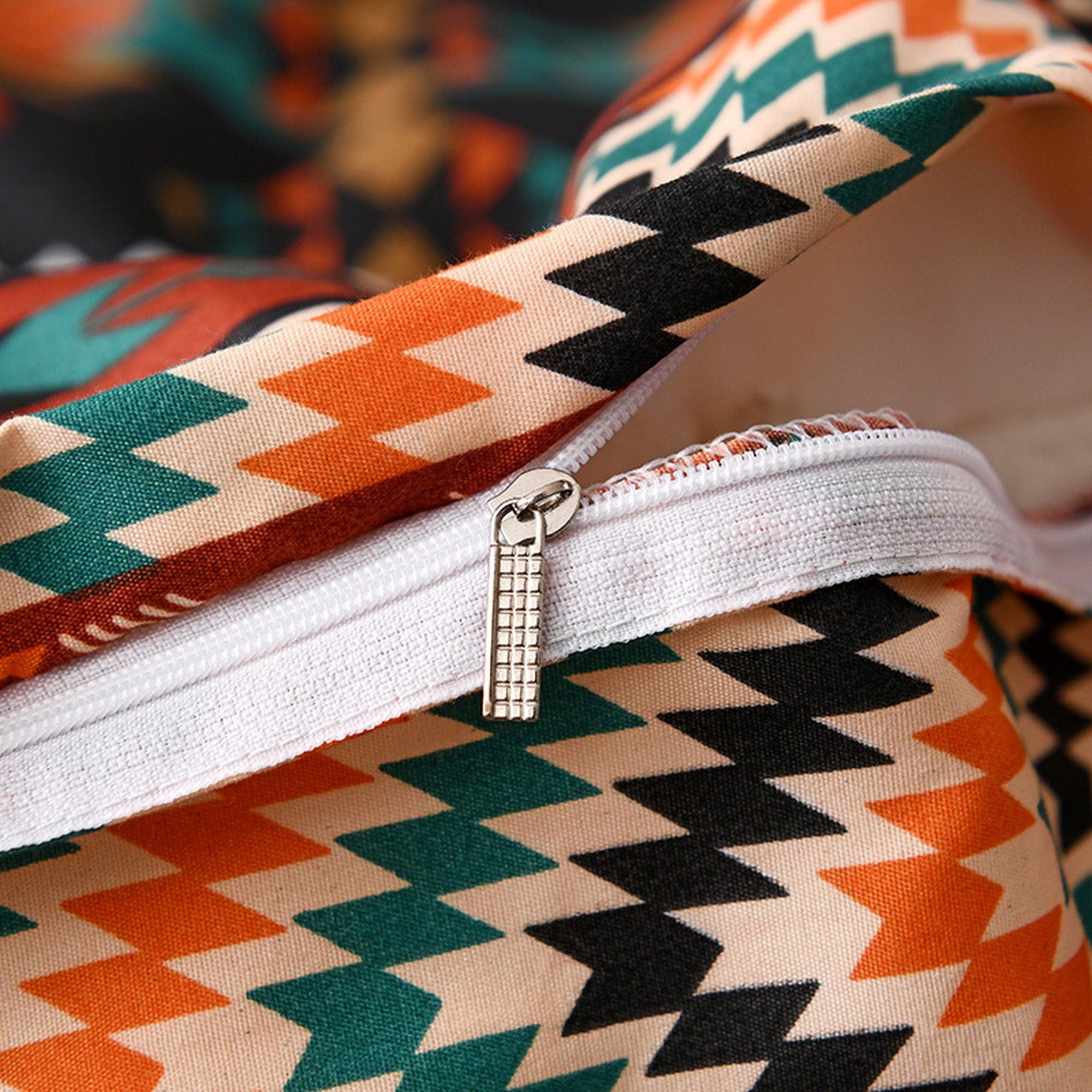 daintyduvet Bohemian Unique Duvet Cover Set Boho Bedding, Hippie Dorm Bedding with Pillowcase