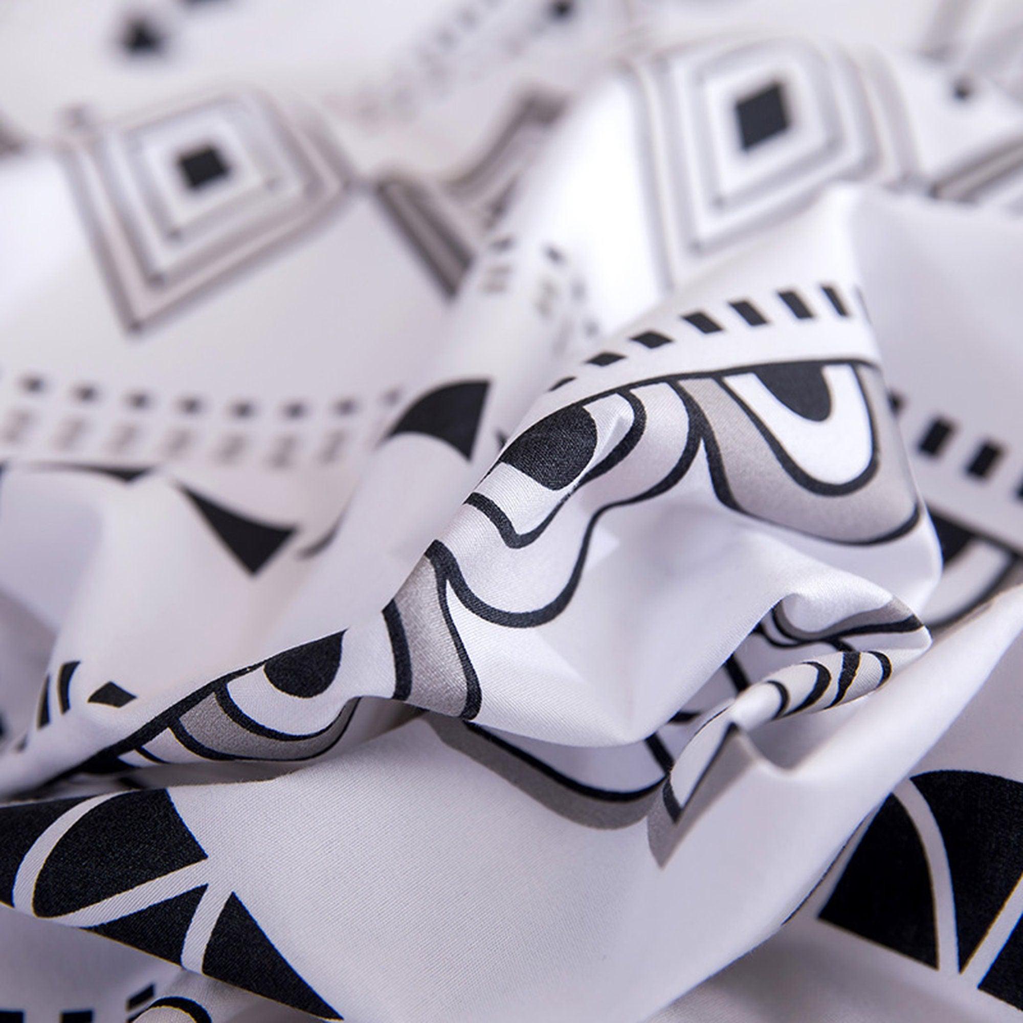 daintyduvet Bohemian White Duvet Cover Set Boho Bedding, Hippie Dorm Bedding with Pillowcase