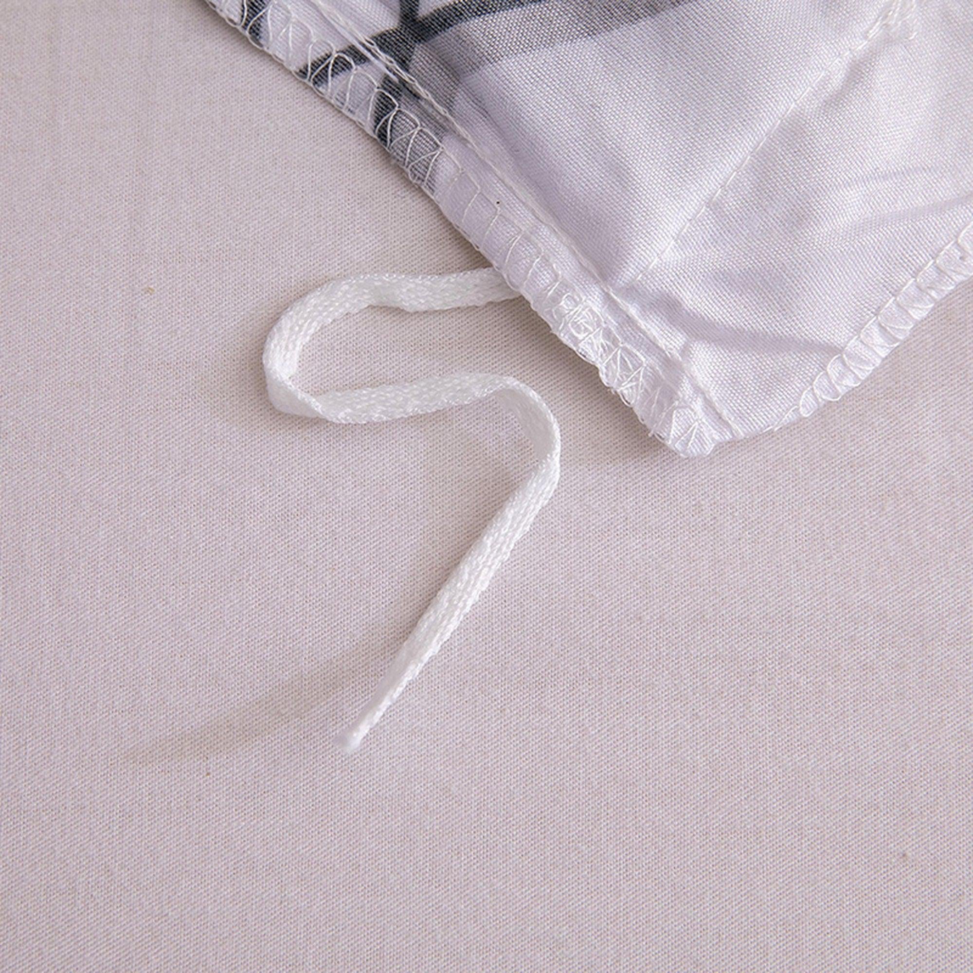 daintyduvet Bohemian White Duvet Cover Set Boho Bedding, Hippie Dorm Bedding with Pillowcase