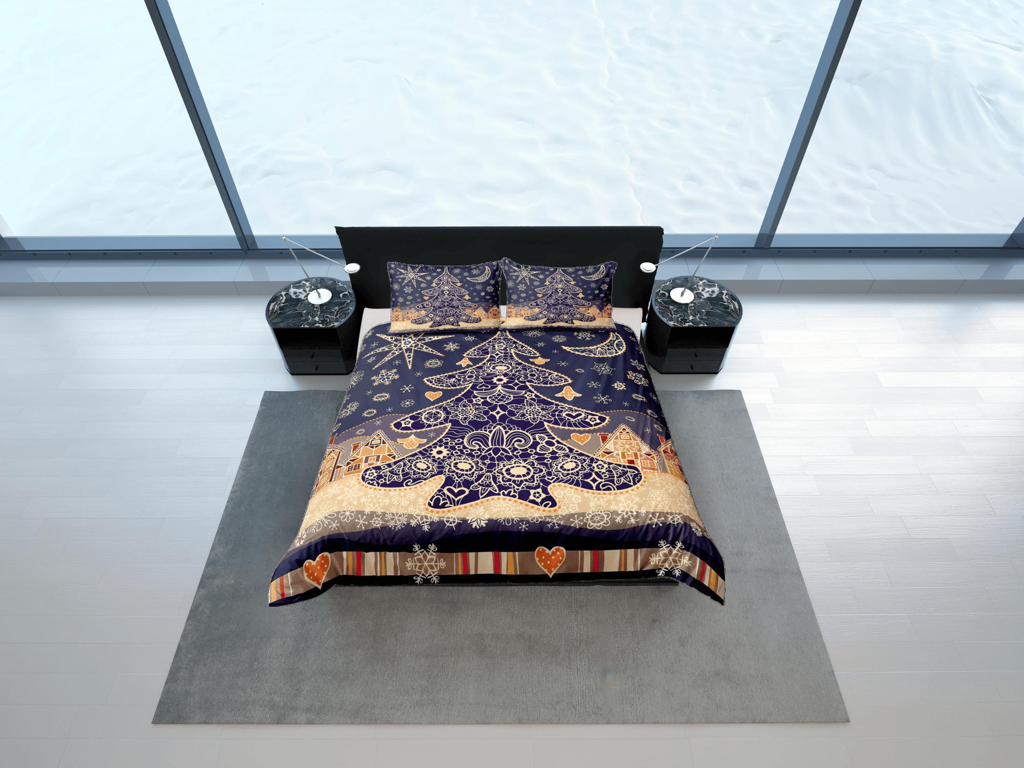 daintyduvet Christmas Gift Purple Duvet Cover Pillowcase Bedspread Holiday Gift Bedding Set, King Duvet Full, Queen Single Bedding