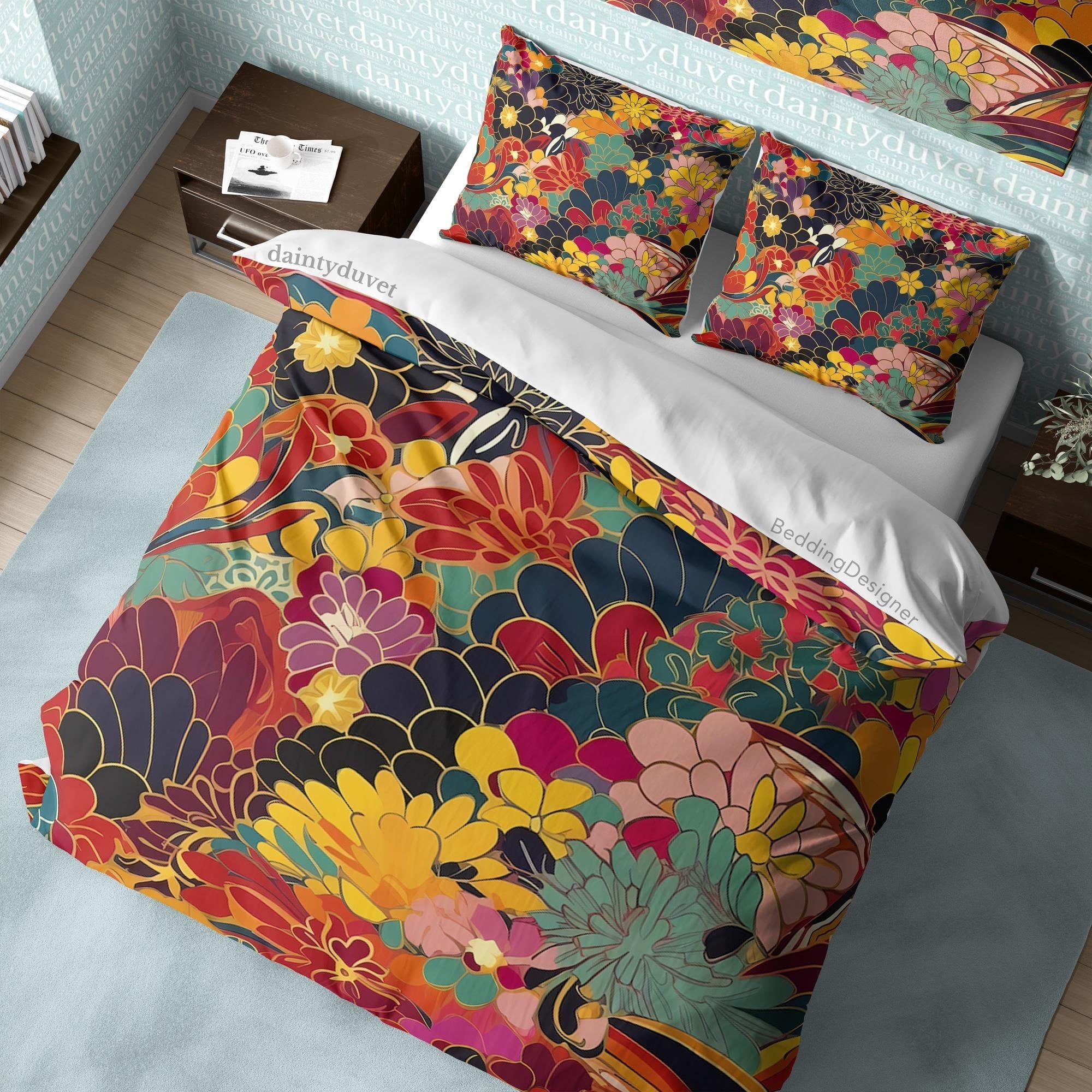 Japanese Bedding Set, Cotton Duvet Cover