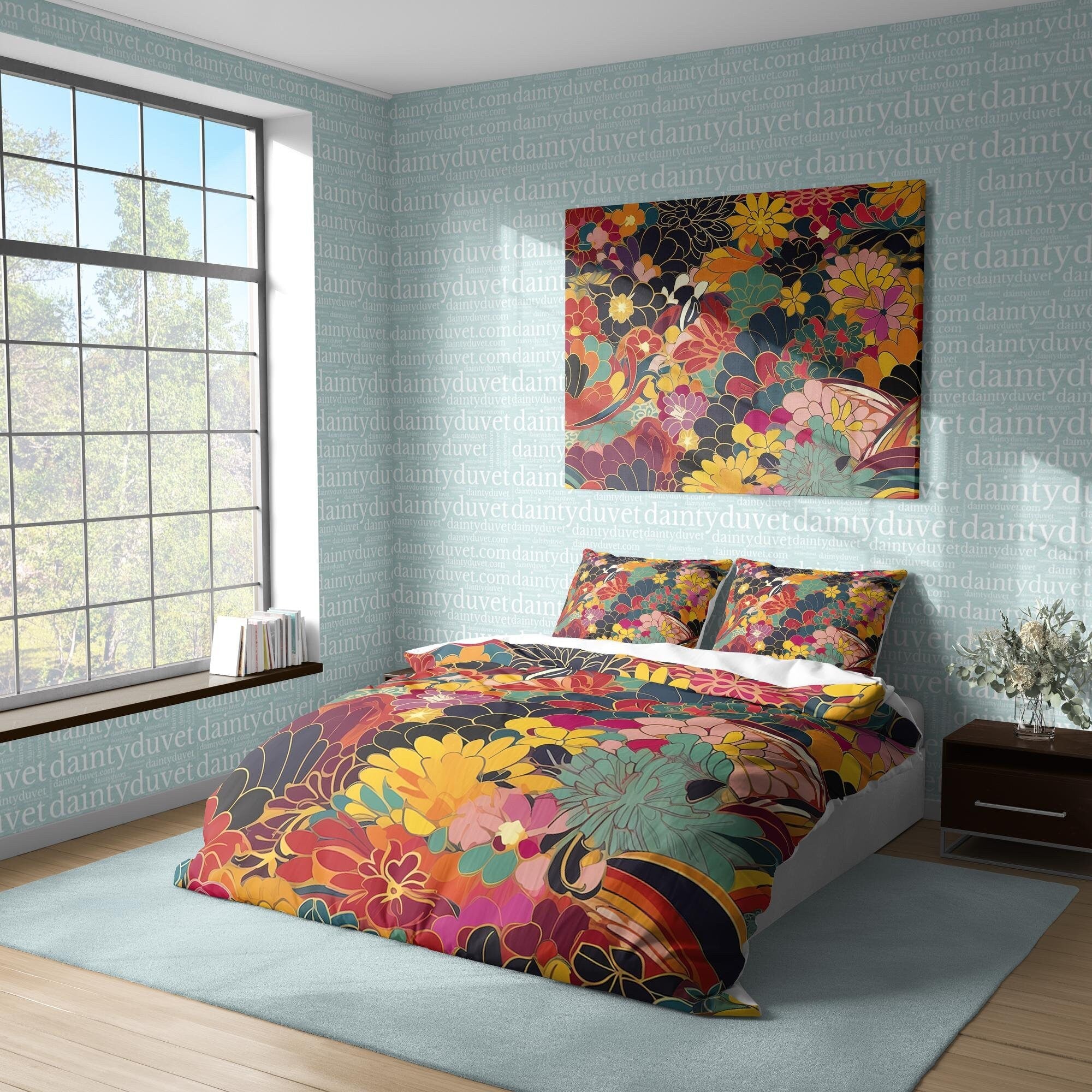 Japanese Bedding Set, Cotton Duvet Cover