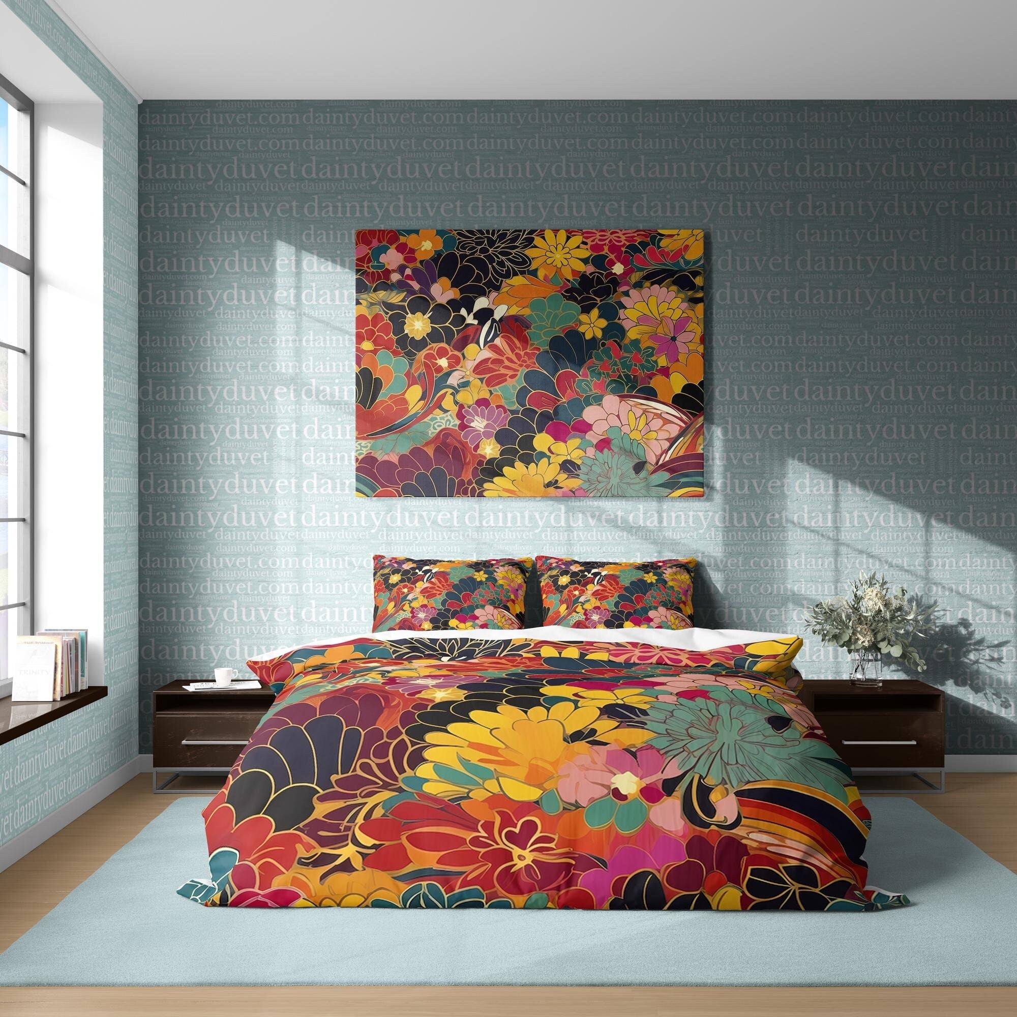 Japanese Bedding Set, Cotton Duvet Cover
