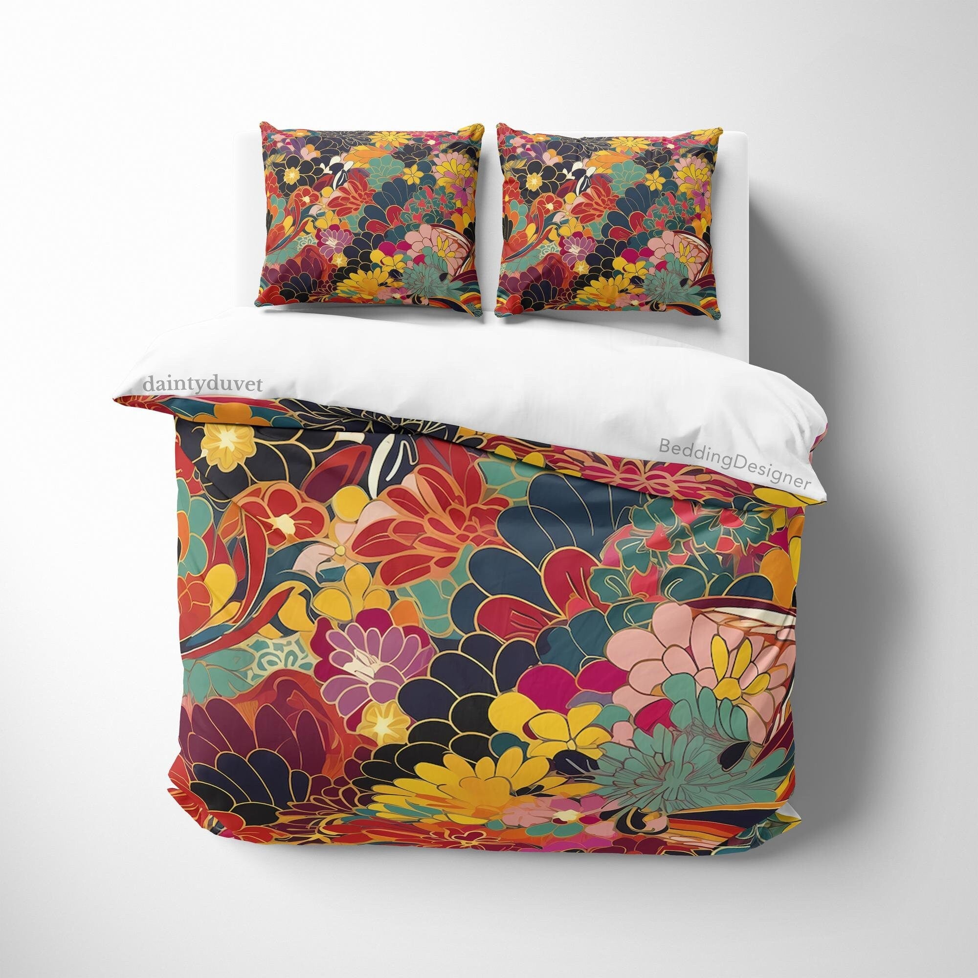 Japanese Bedding Set, Cotton Duvet Cover