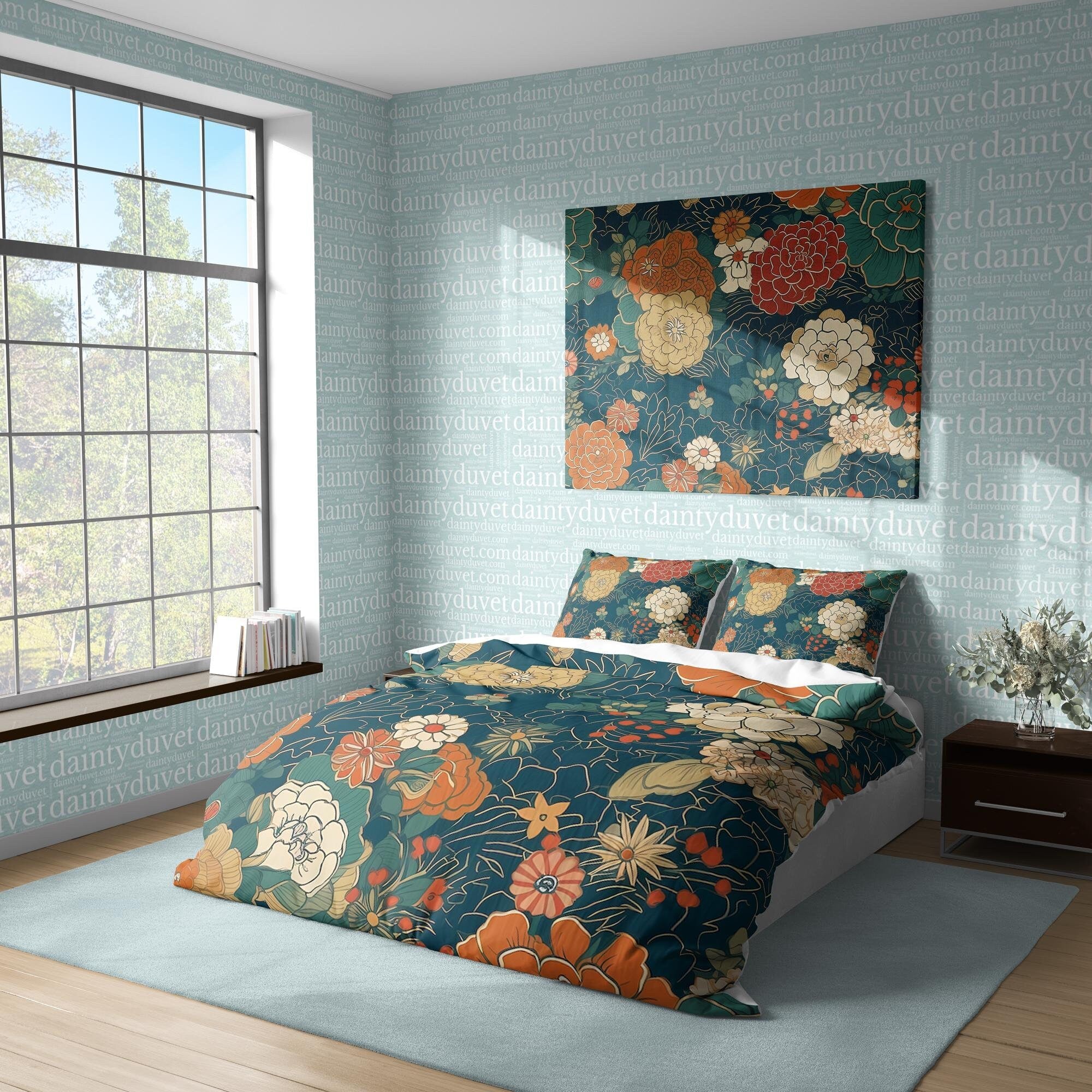 Japanese Bedding Set, Cotton Duvet Cover