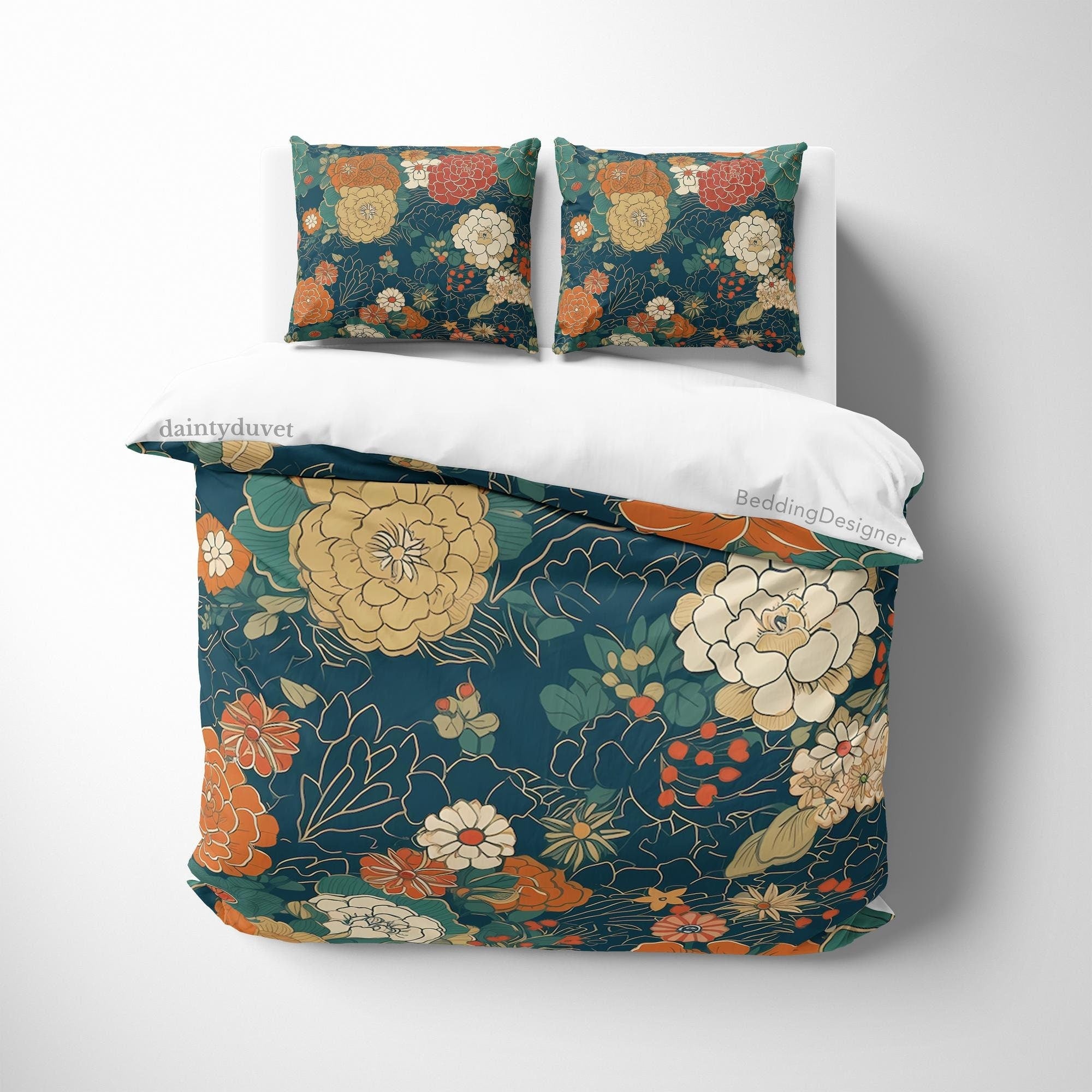 Japanese Bedding Set, Cotton Duvet Cover