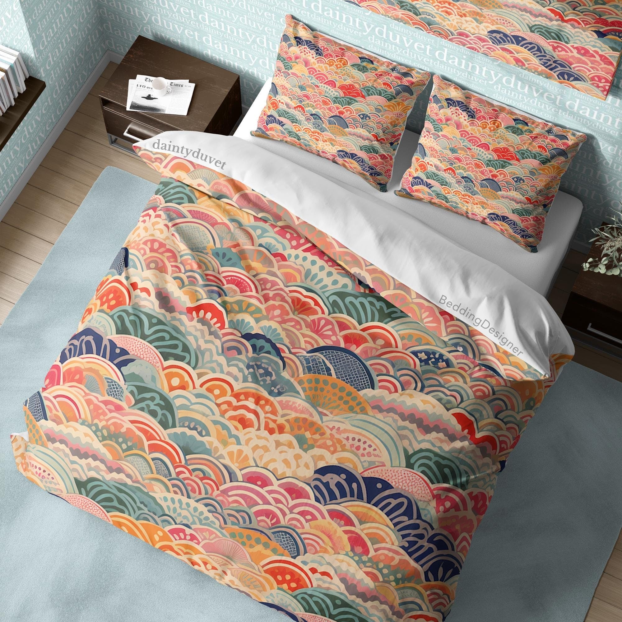 Japanese Bedding Set, Cotton Duvet Cover