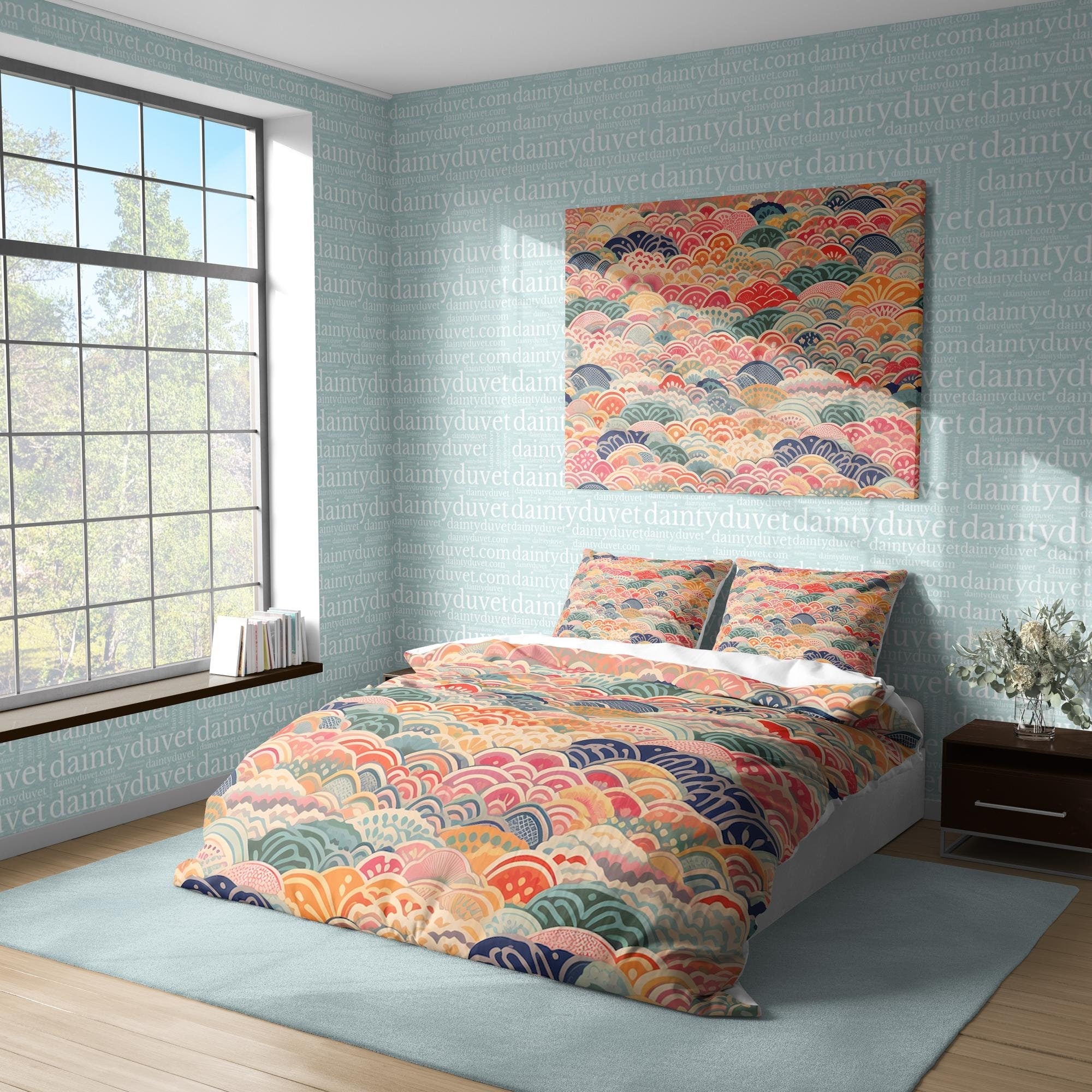 Japanese Bedding Set, Cotton Duvet Cover