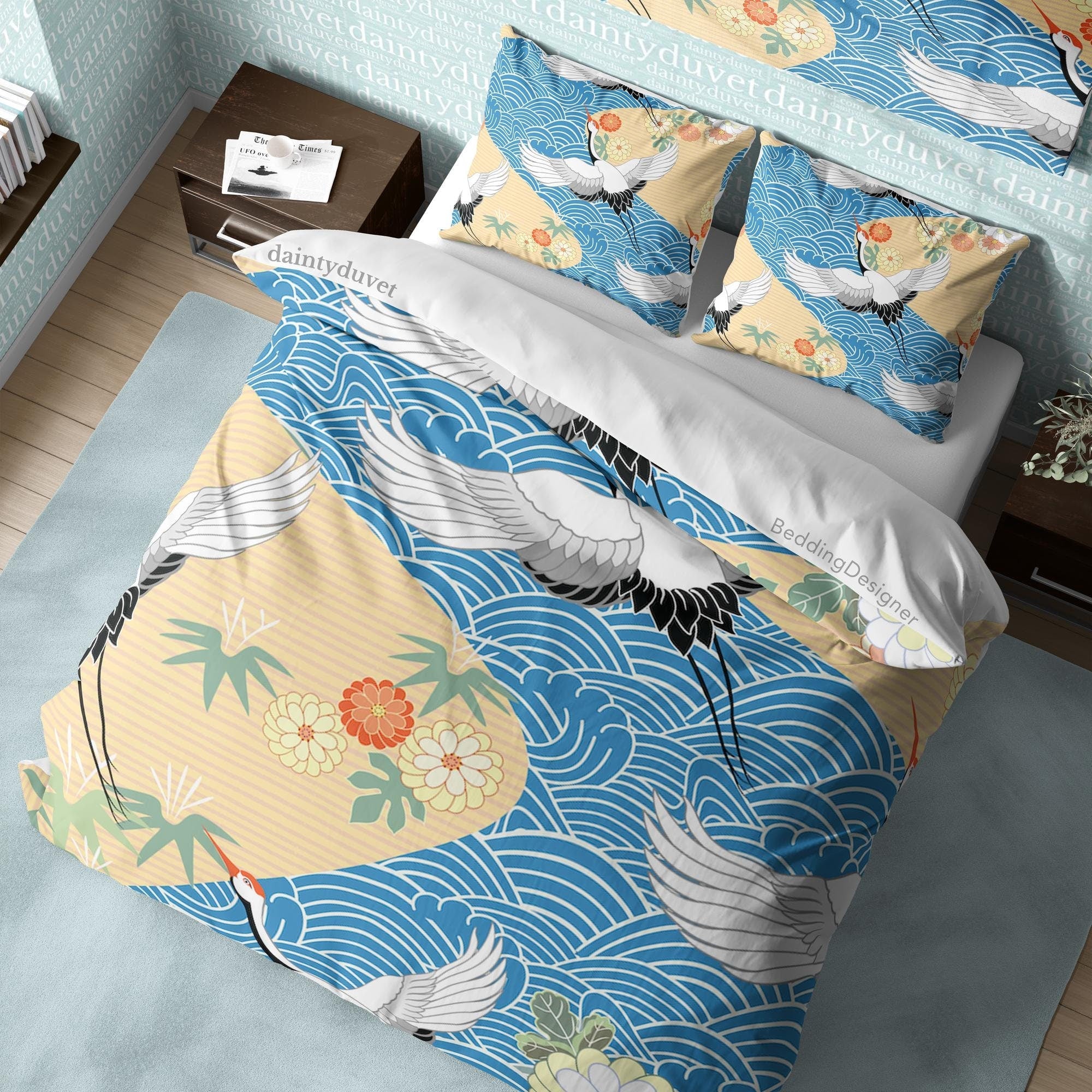 Japanese Bedding Set, Cotton Duvet Cover