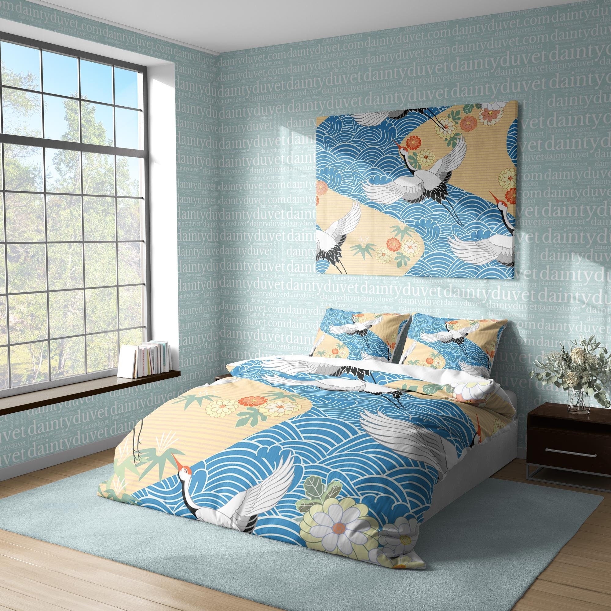 Japanese Bedding Set, Cotton Duvet Cover