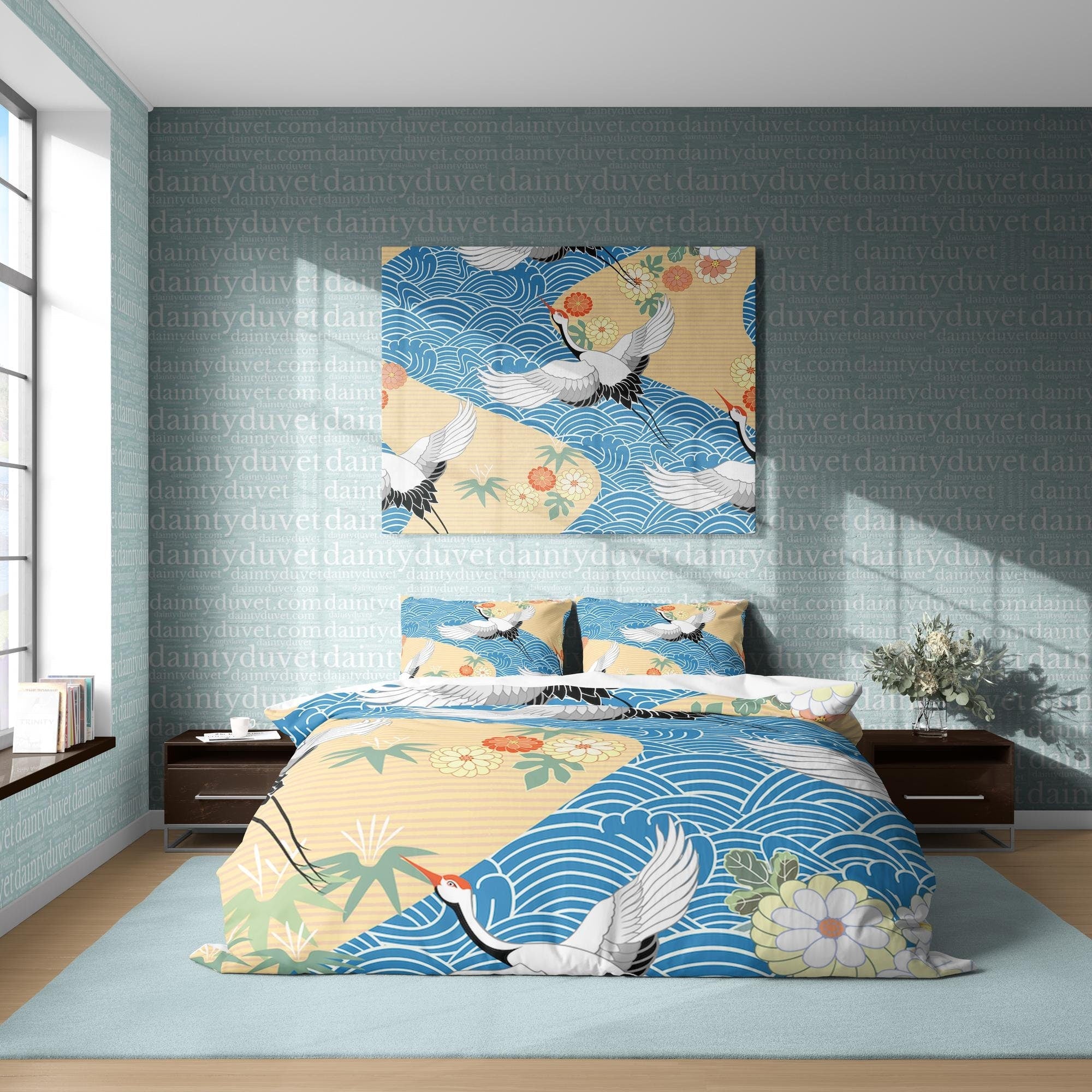 Japanese Bedding Set, Cotton Duvet Cover
