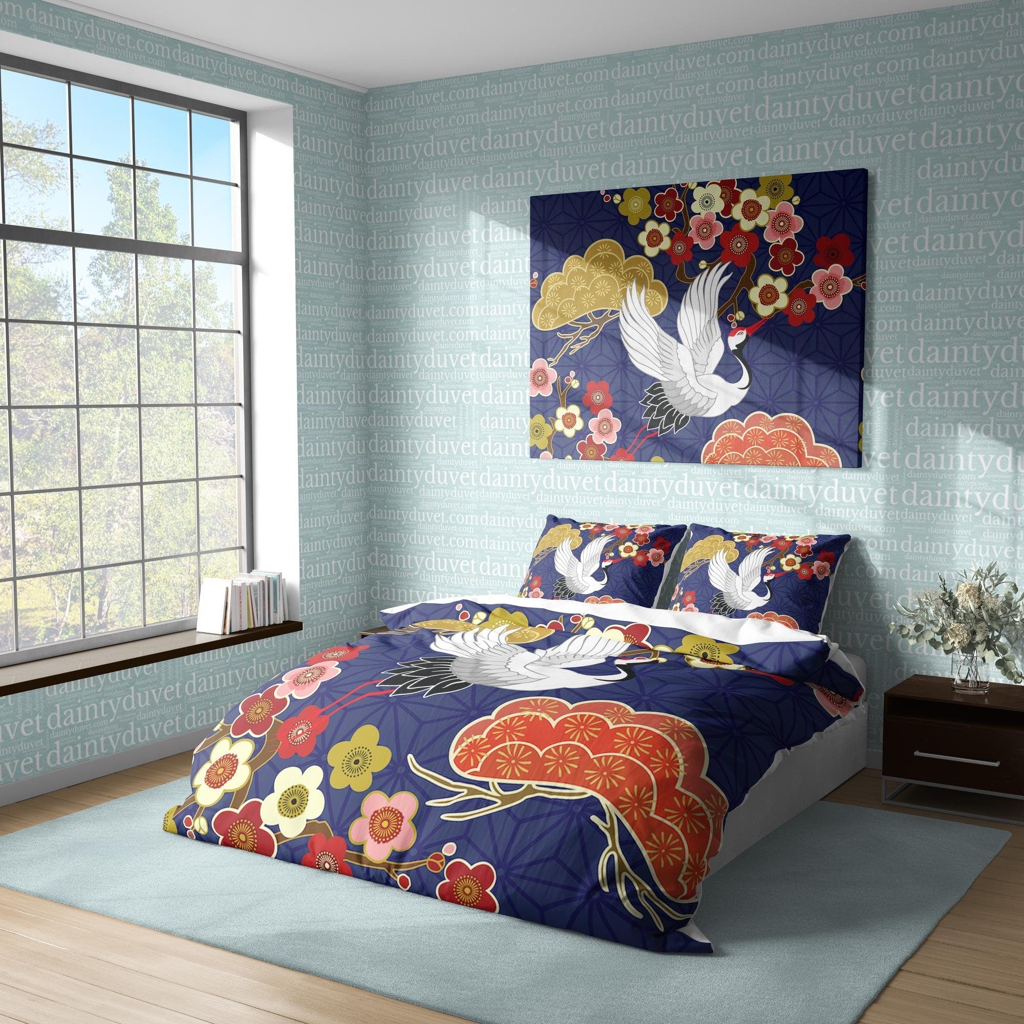 Japanese Bedding Set, Cotton Duvet Cover