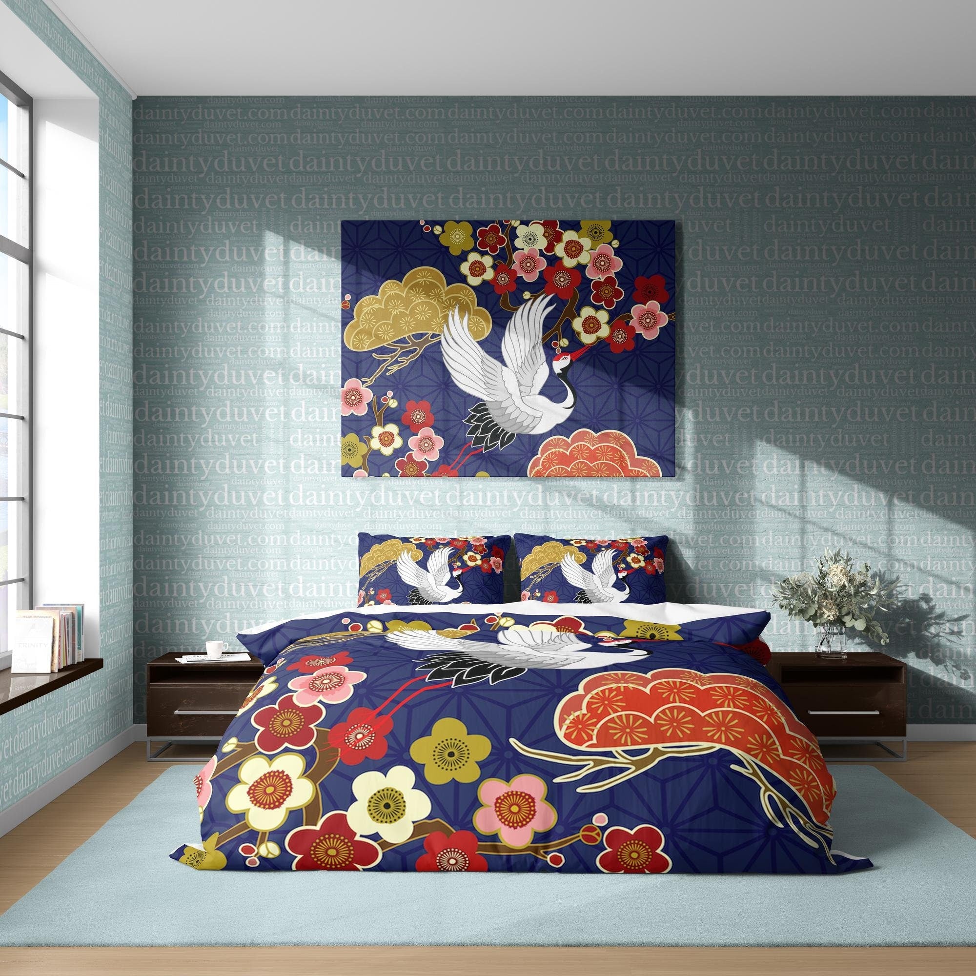 Japanese Bedding Set, Cotton Duvet Cover