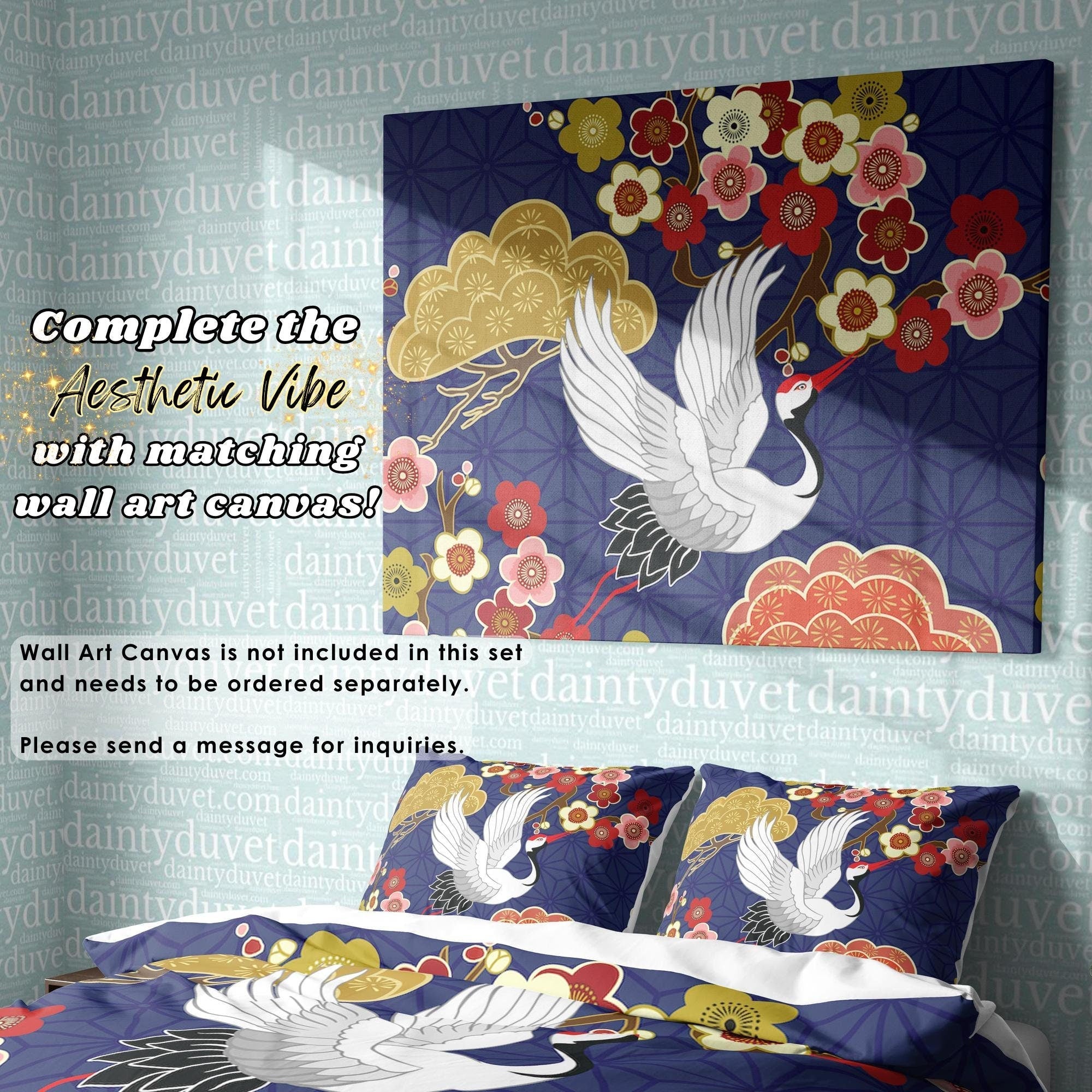 Japanese Bedding Set, Cotton Duvet Cover