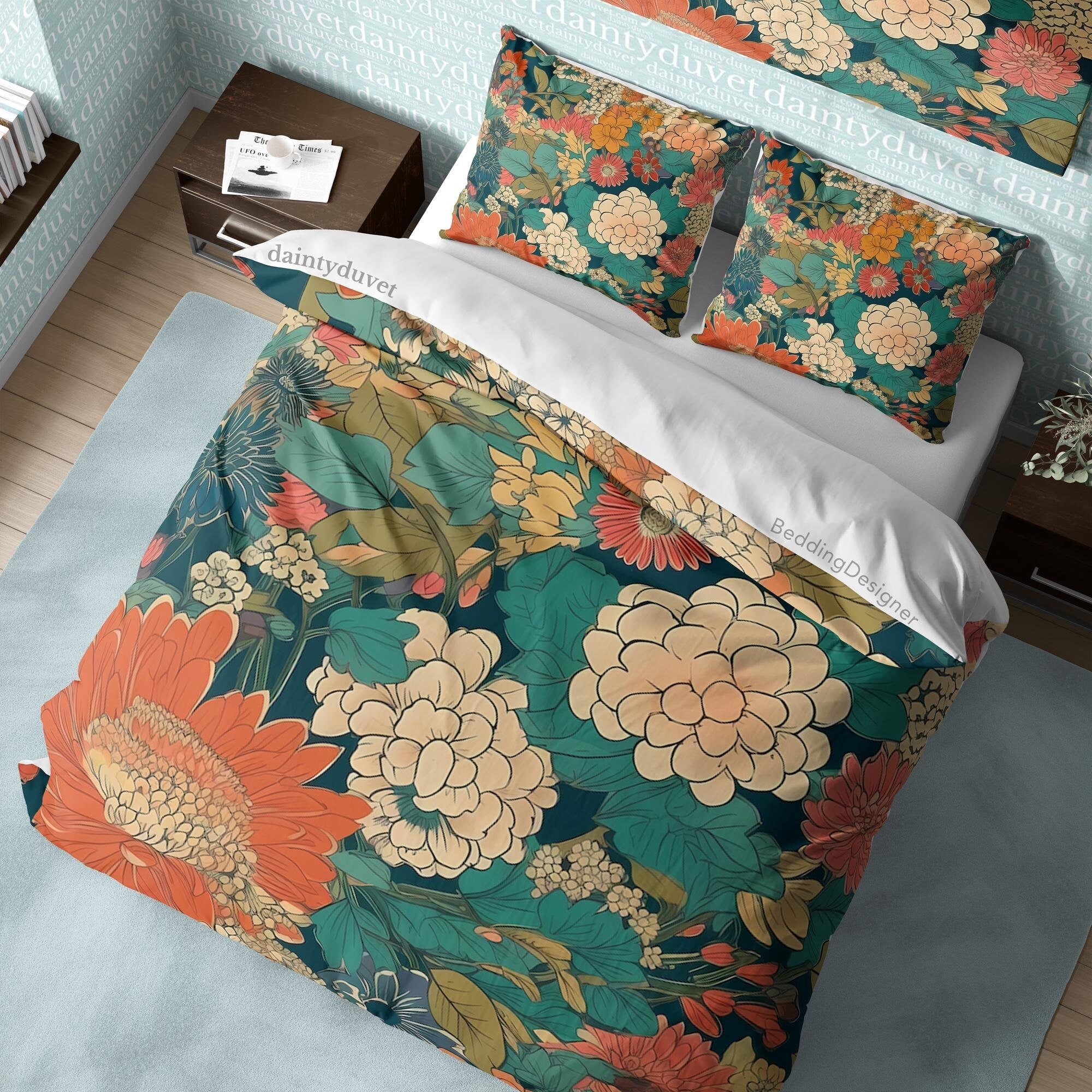 Japanese Bedding Set, Cotton Duvet Cover