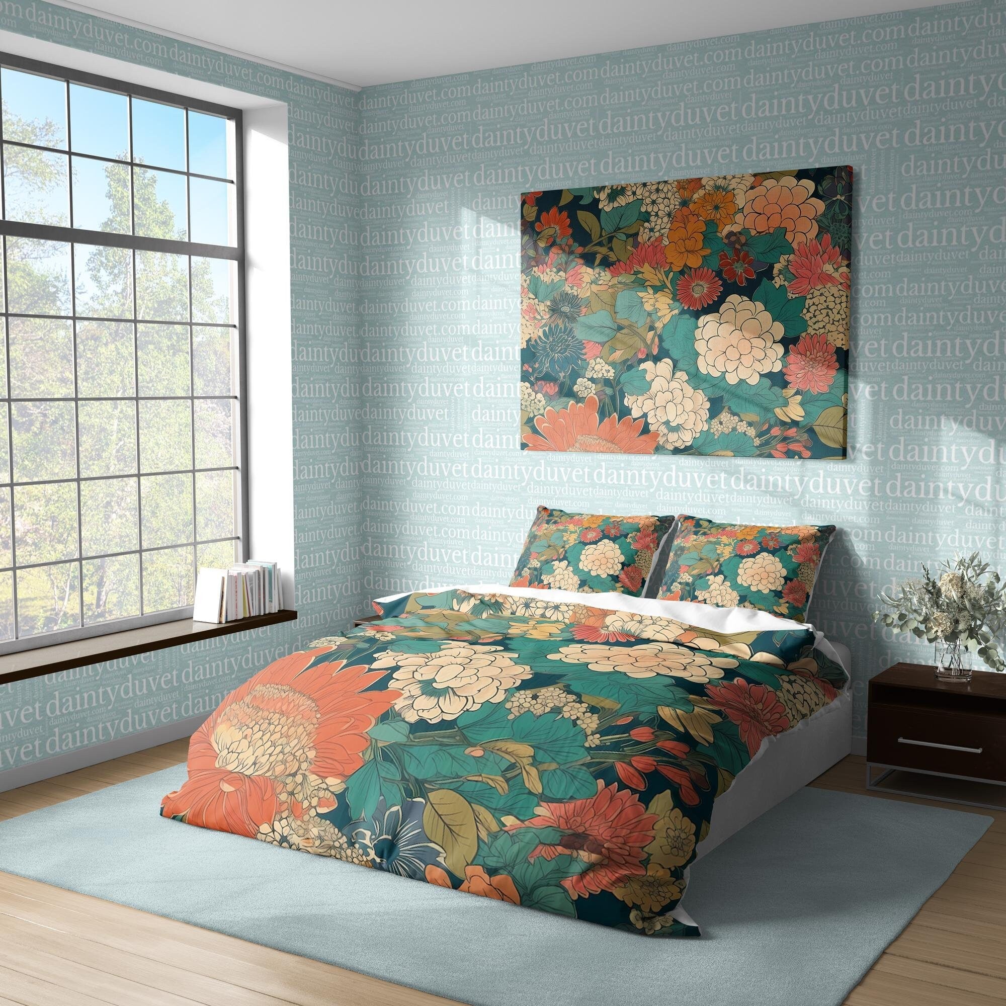 Japanese Bedding Set, Cotton Duvet Cover