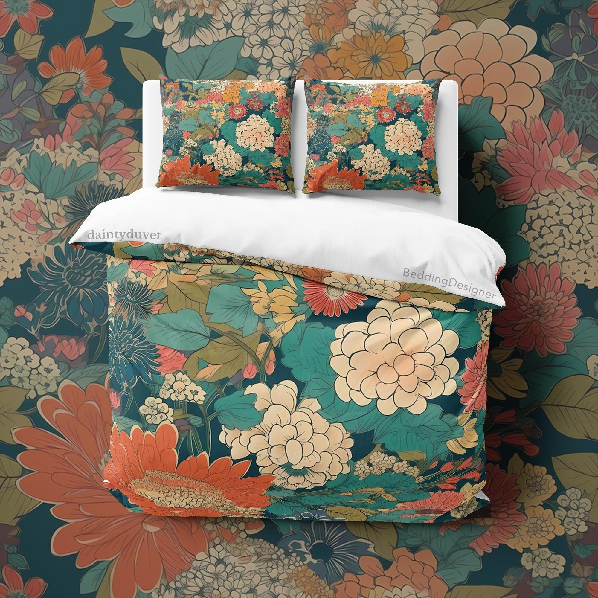 Japanese Bedding Set, Cotton Duvet Cover