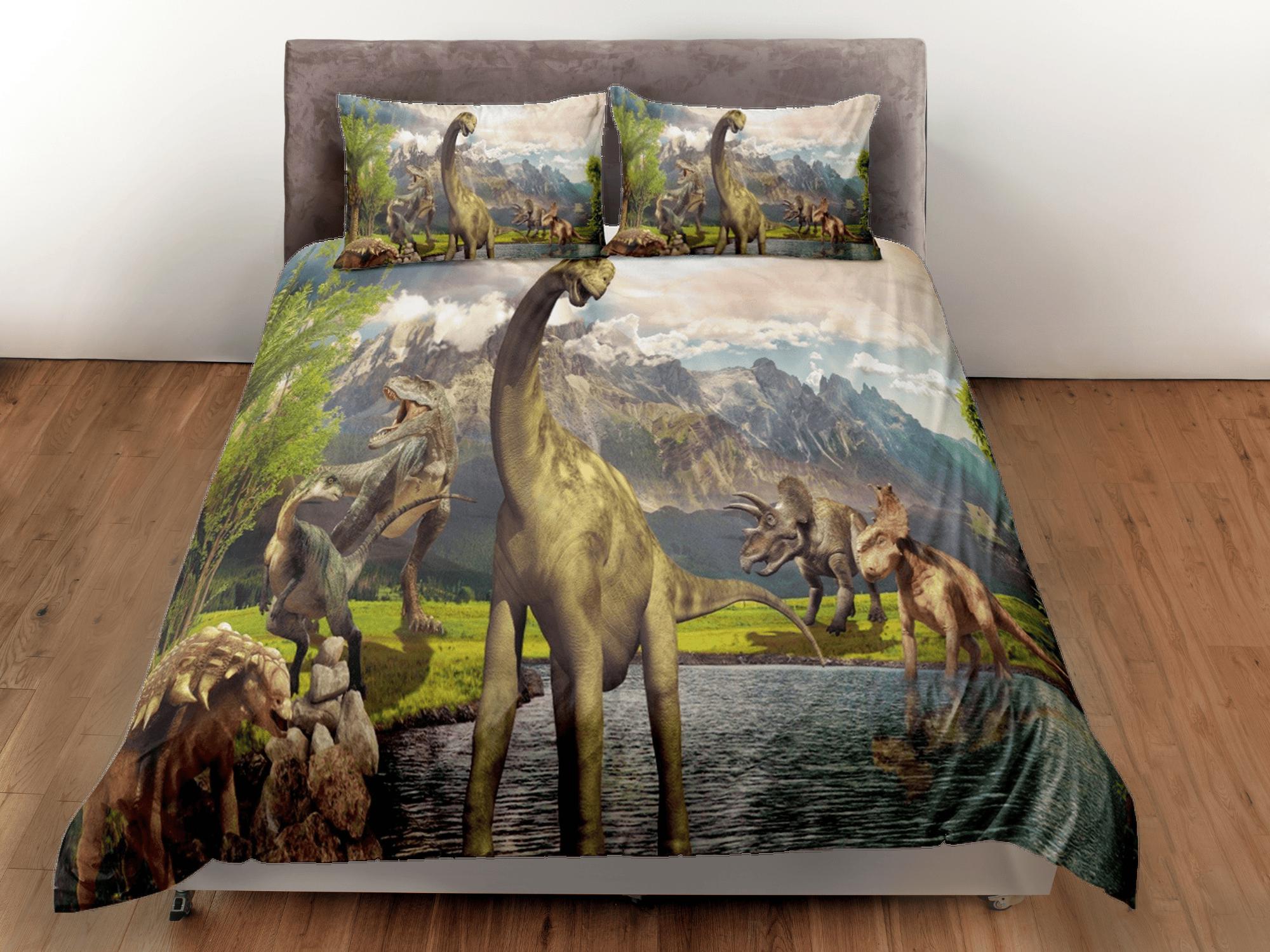 daintyduvet Different kinds of dinosaur bedding, adult duvet cover, dorm bedding, teen boys bedding set full, animal duvet cover set, dinosaur gift