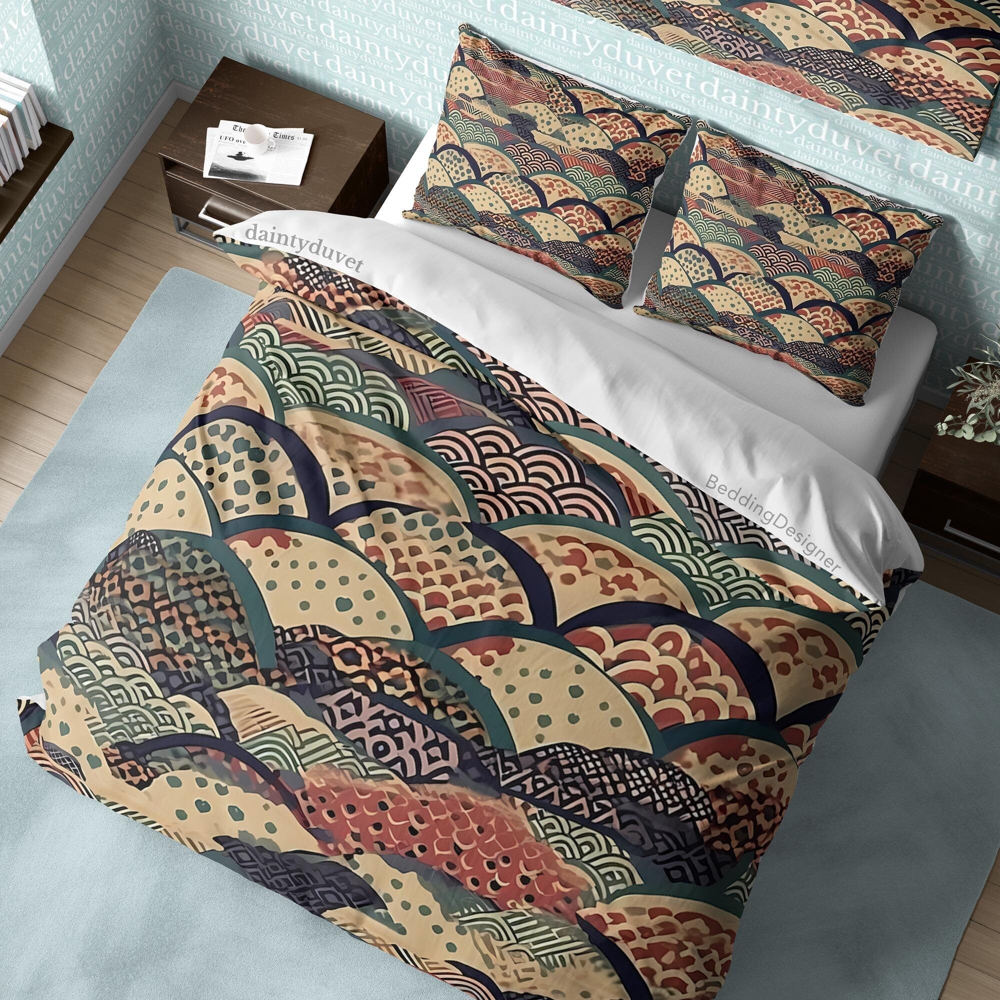 Japanese Bedding Set, Cotton Duvet Cover