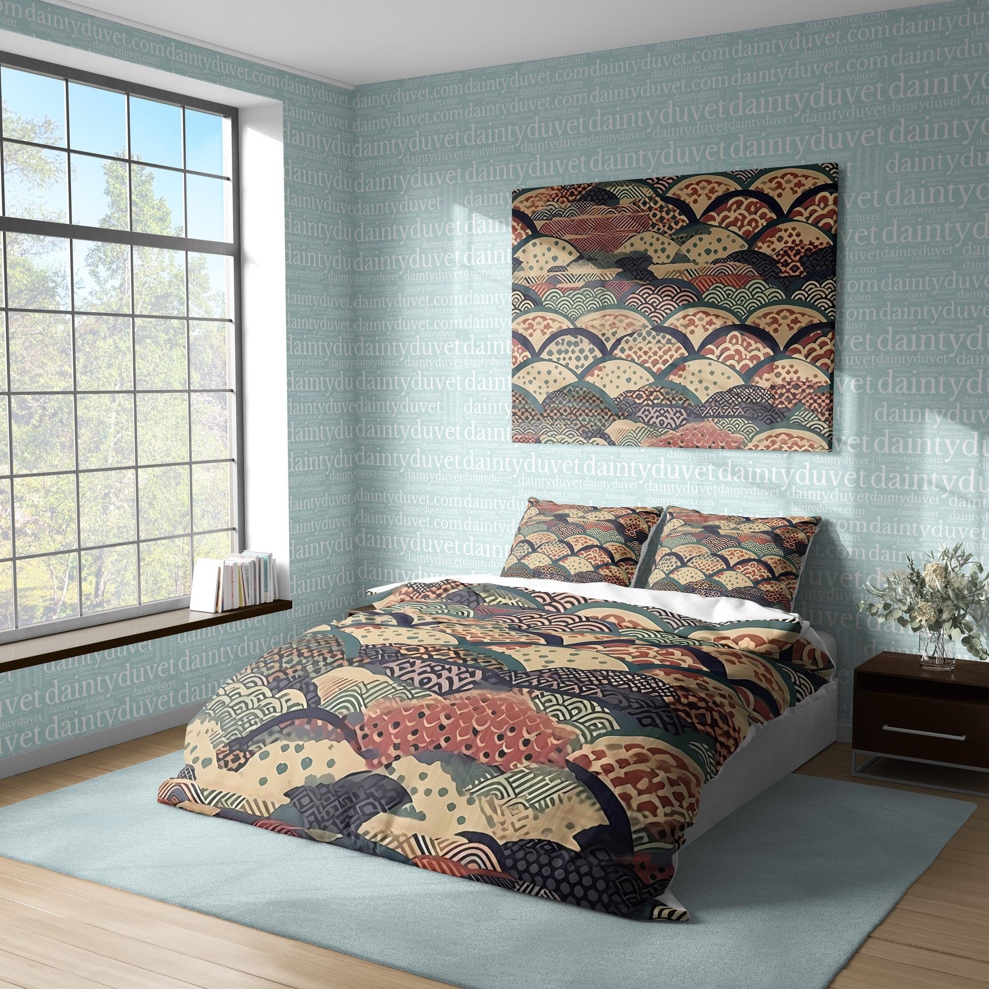 Japanese Bedding Set, Cotton Duvet Cover