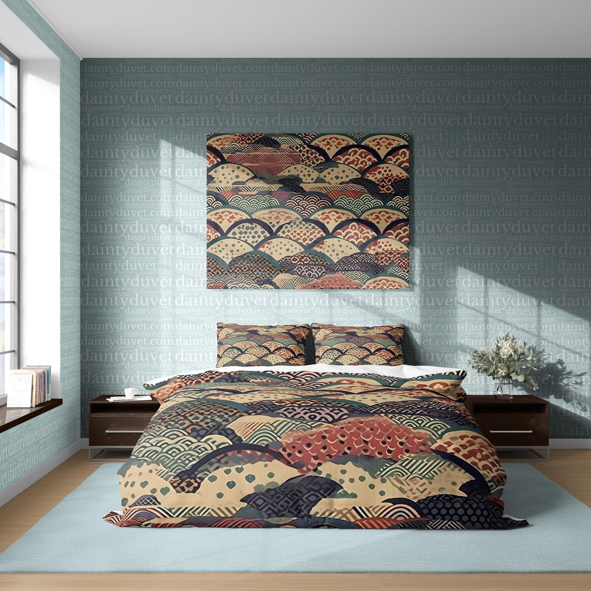 Japanese Bedding Set, Cotton Duvet Cover