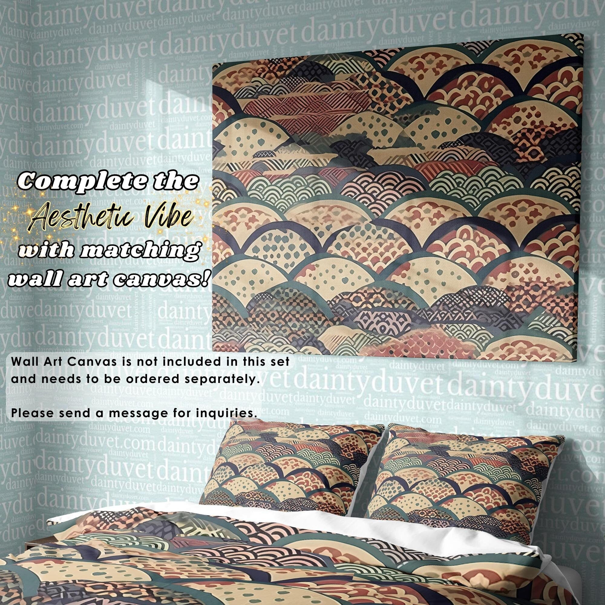 Japanese Bedding Set, Cotton Duvet Cover