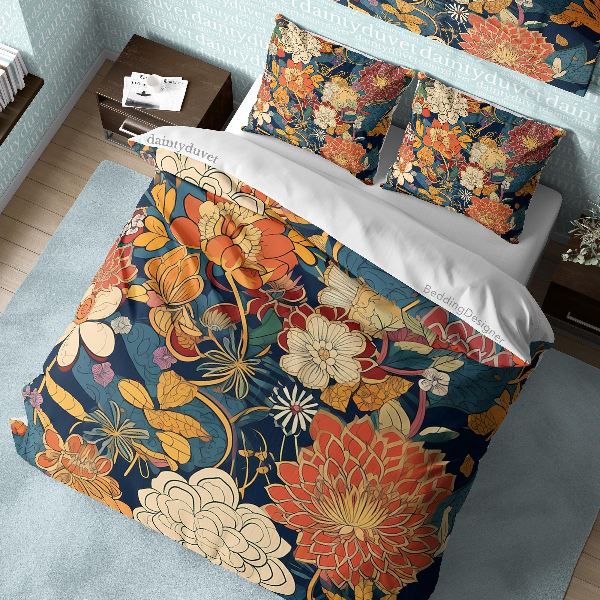 Japanese Bedding Set, Cotton Duvet Cover