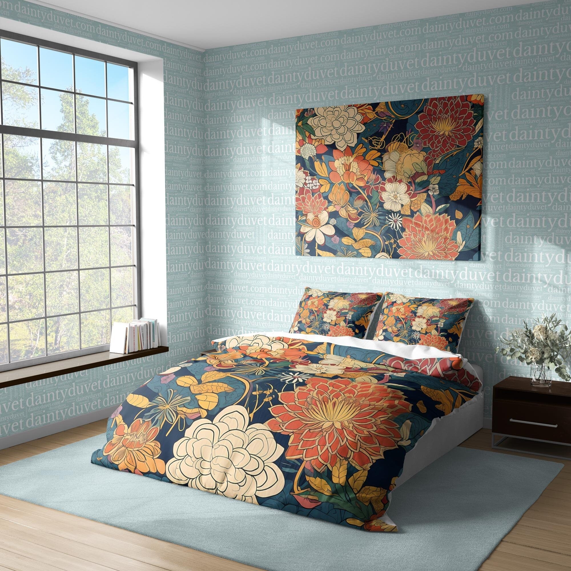 Japanese Bedding Set, Cotton Duvet Cover