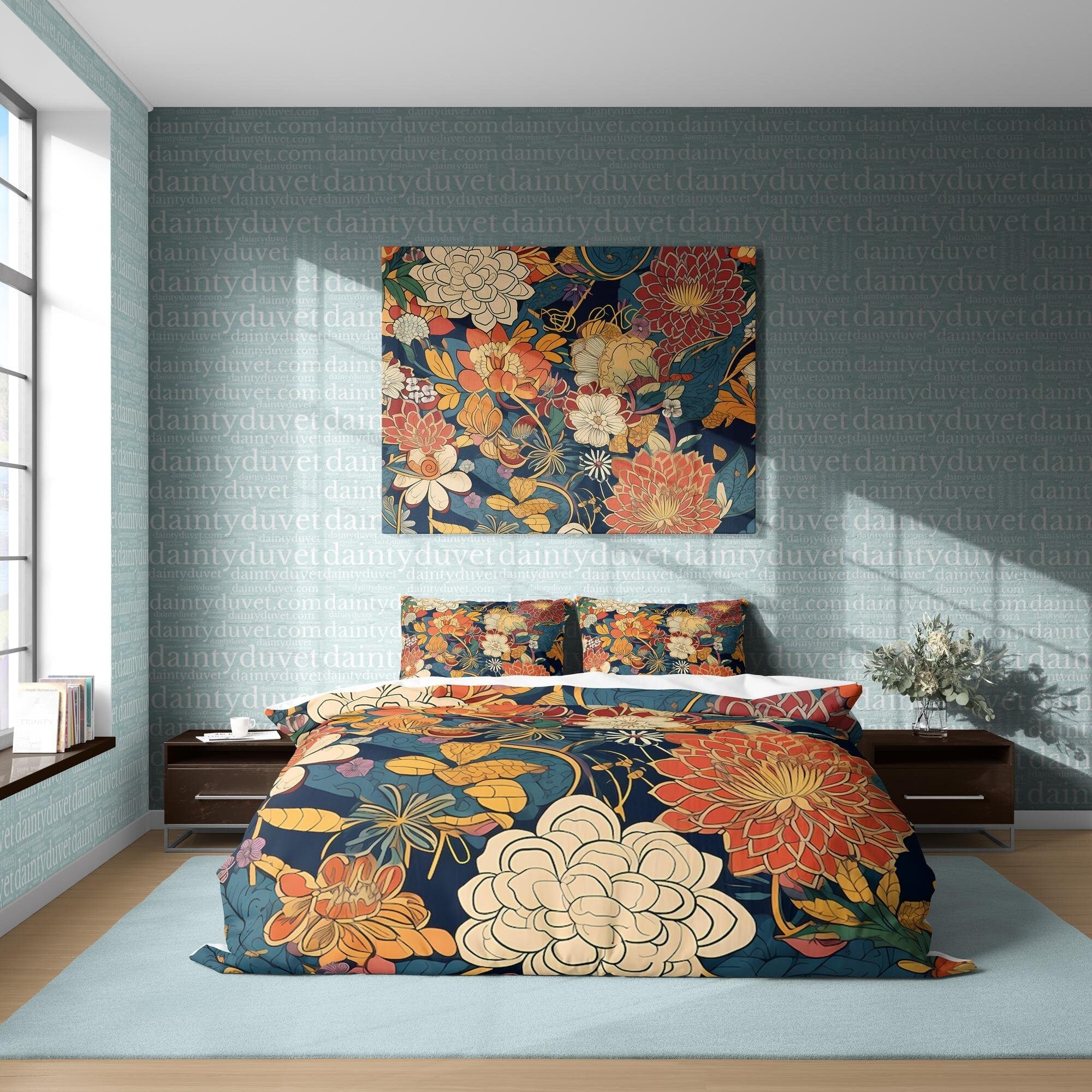 Japanese Bedding Set, Cotton Duvet Cover