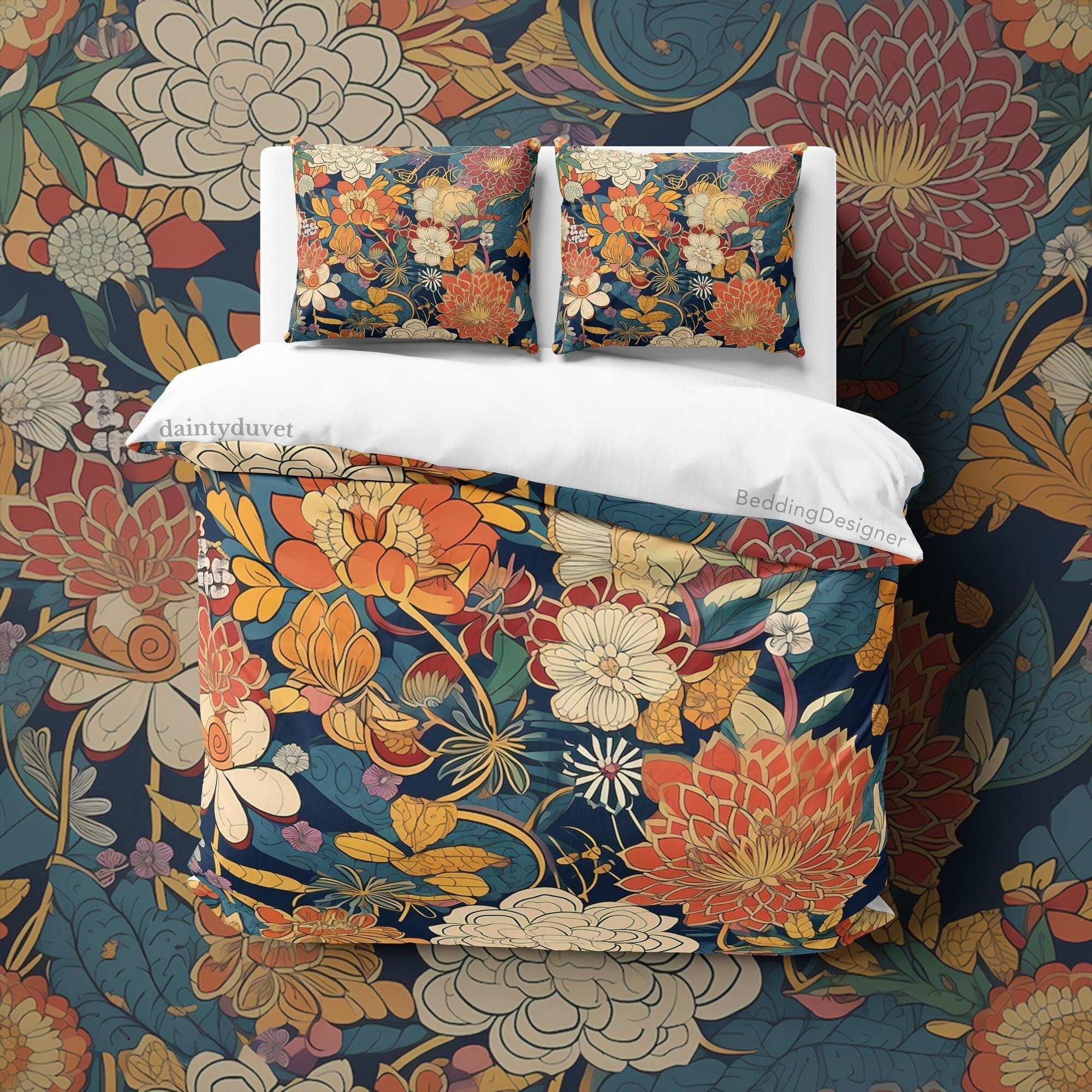 Japanese Bedding Set, Cotton Duvet Cover