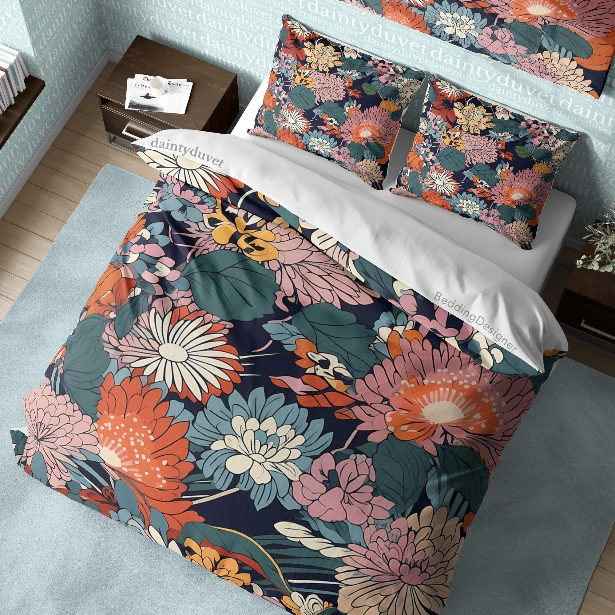 Japanese Bedding Set, Cotton Duvet Cover