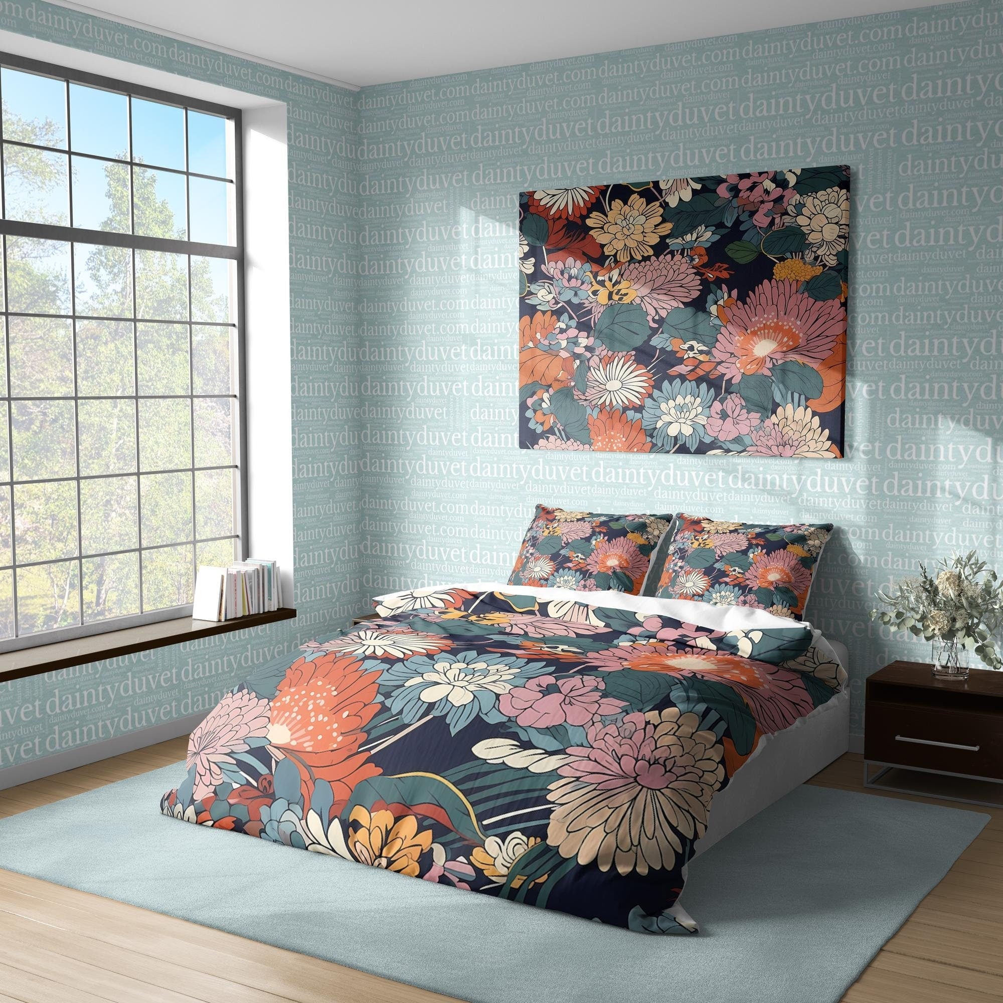 Japanese Bedding Set, Cotton Duvet Cover