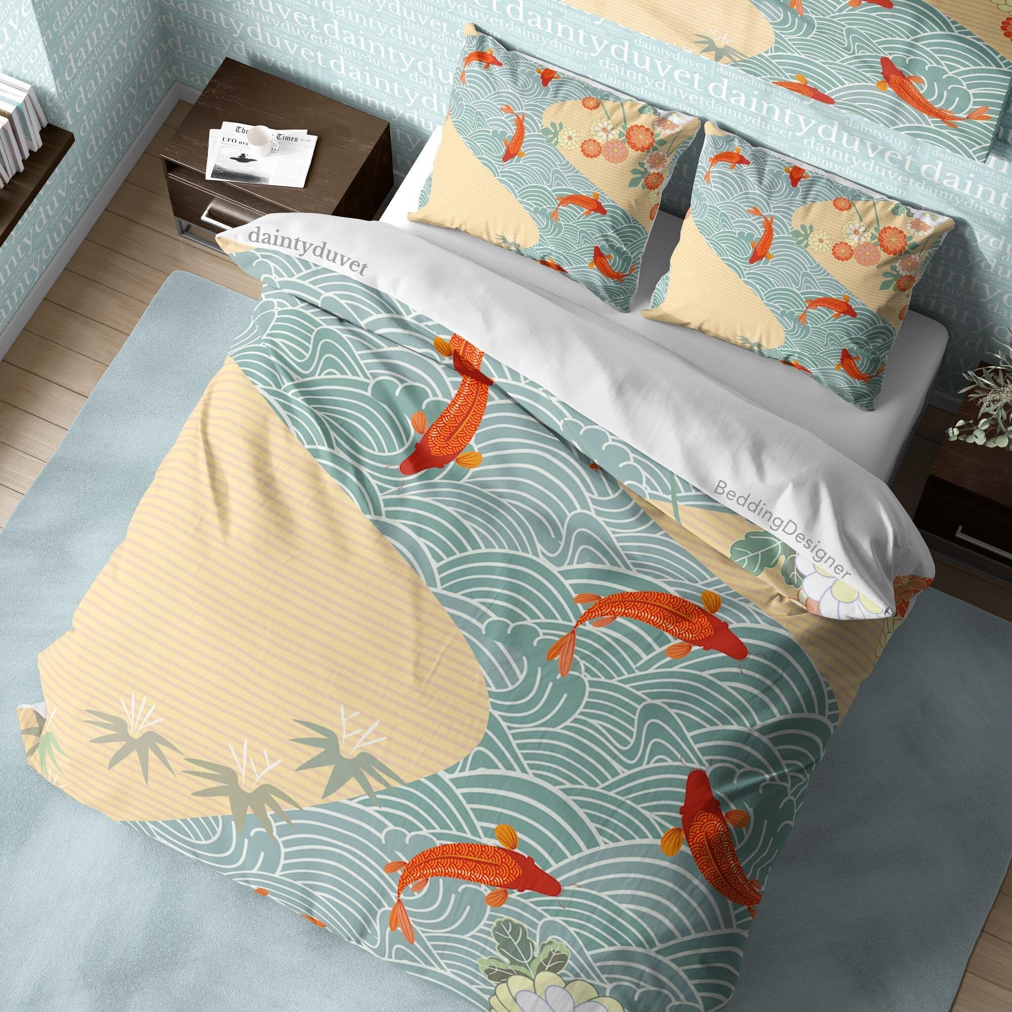 Japanese Bedding Set, Cotton Duvet Cover
