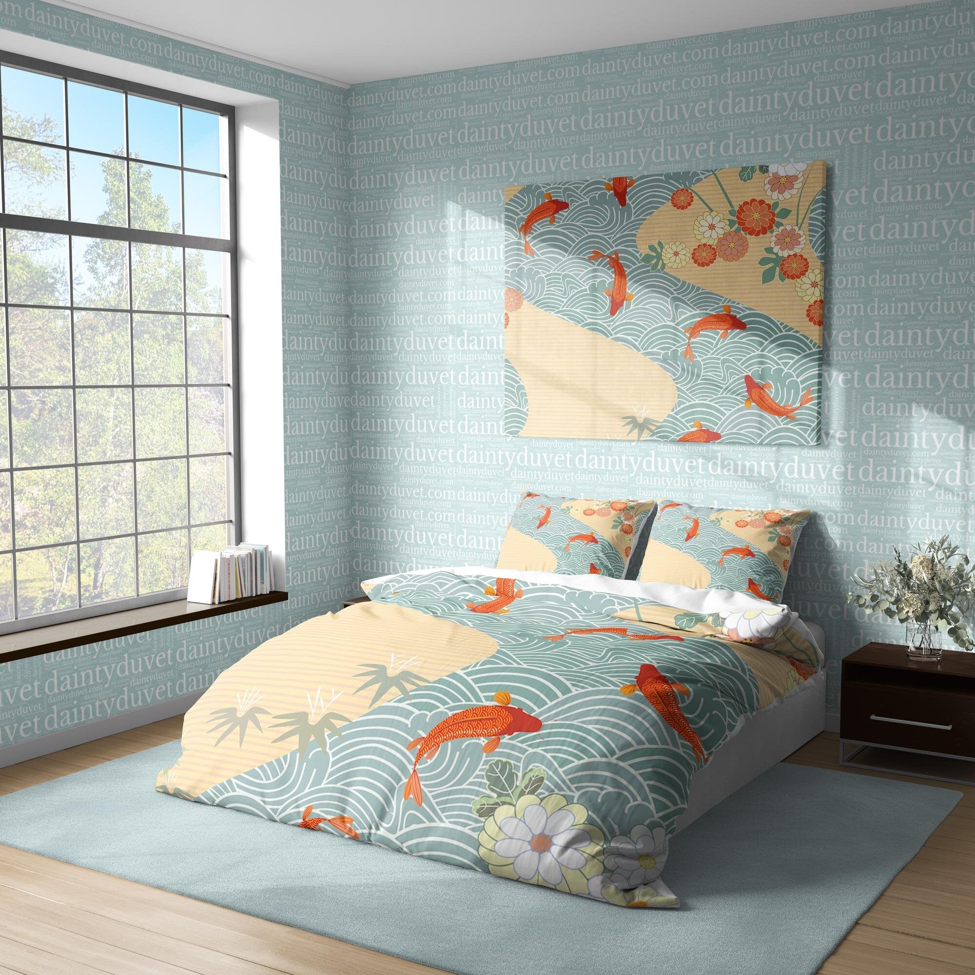 Japanese Bedding Set, Cotton Duvet Cover