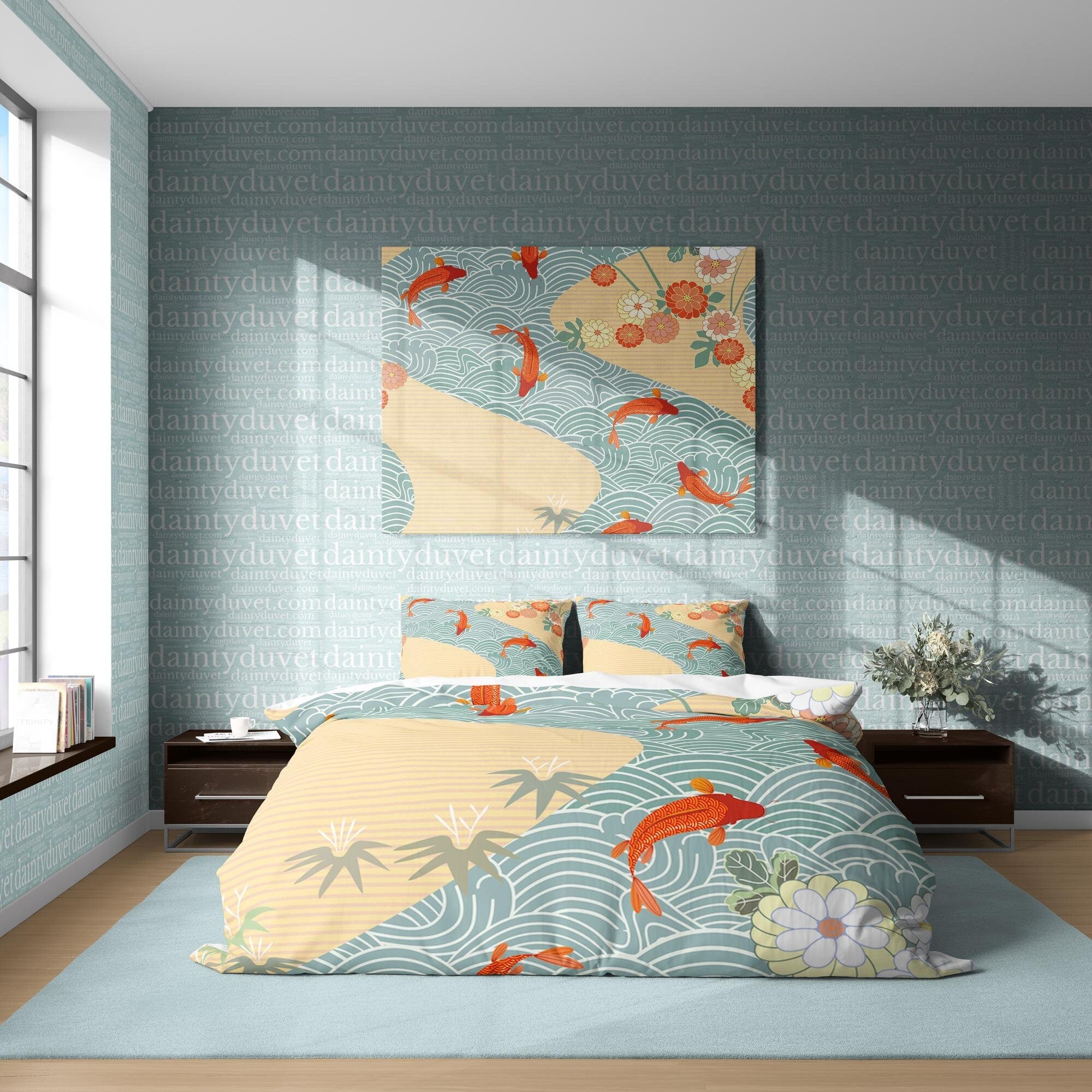 Japanese Bedding Set, Cotton Duvet Cover