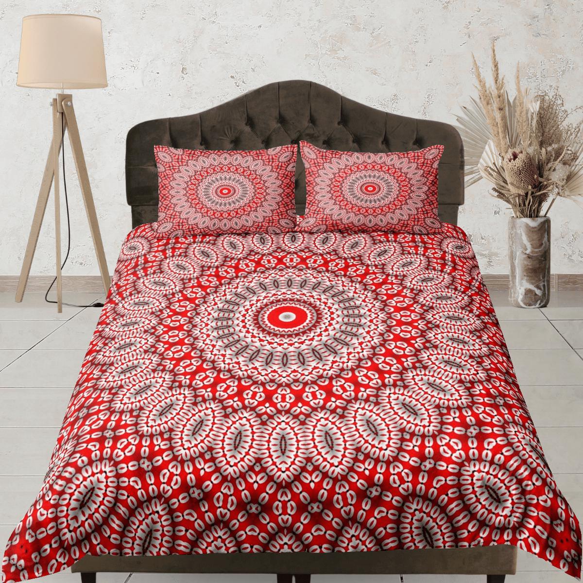 daintyduvet Mandala Bohemian Duvet Cover Set Colorful Bedspread, Dorm Bedding with Pillowcase