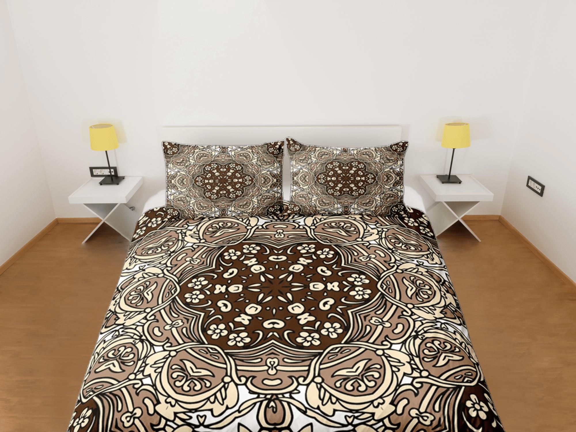 daintyduvet Mandala Bohemian Duvet Cover Set Colorful Bedspread, Dorm Bedding with Pillowcase