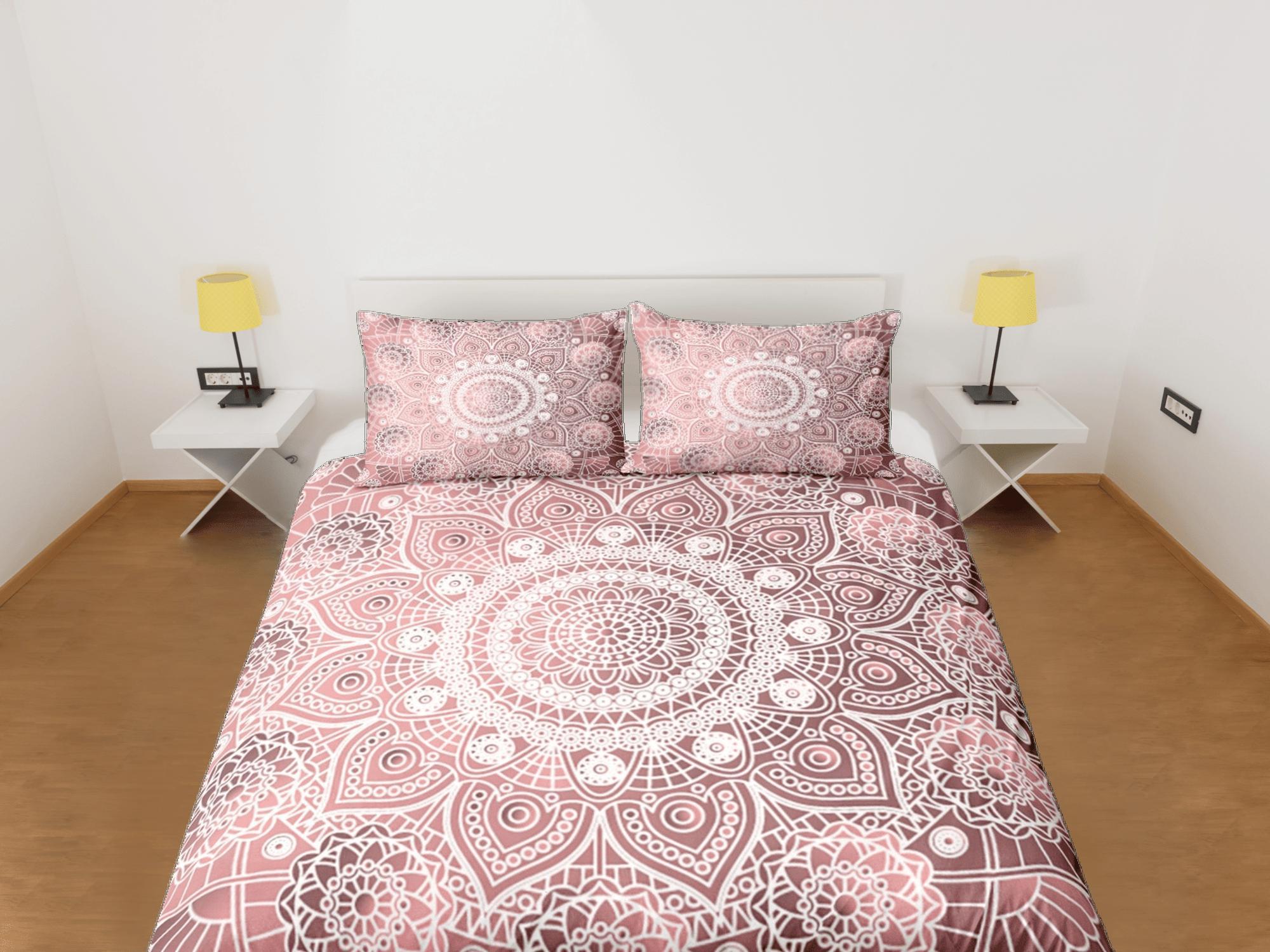 daintyduvet Mandala Bohemian Duvet Cover Set Colorful Bedspread, Dorm Bedding with Pillowcase