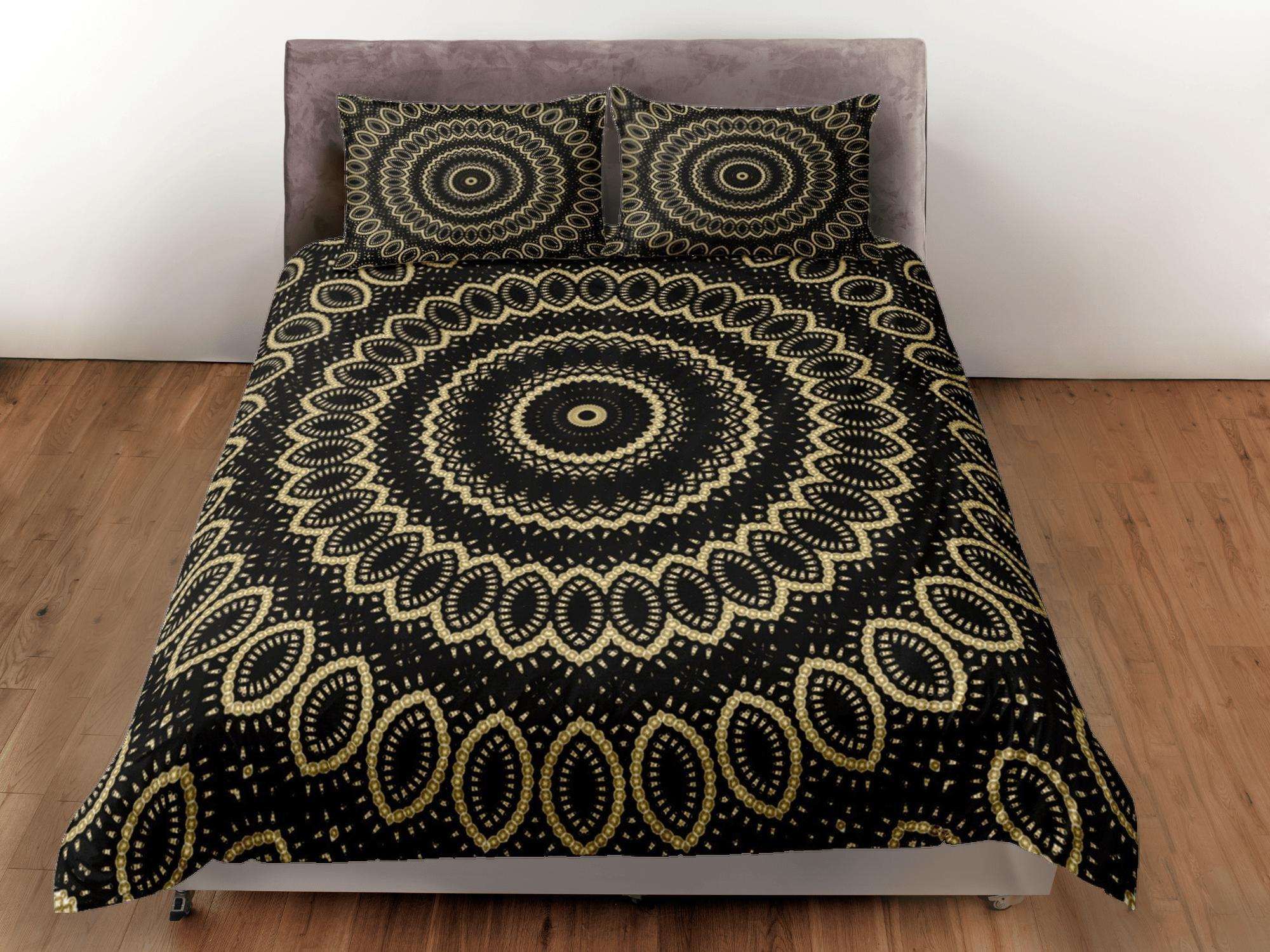 daintyduvet Mandala Bohemian Duvet Cover Set Colorful Bedspread, Dorm Bedding with Pillowcase