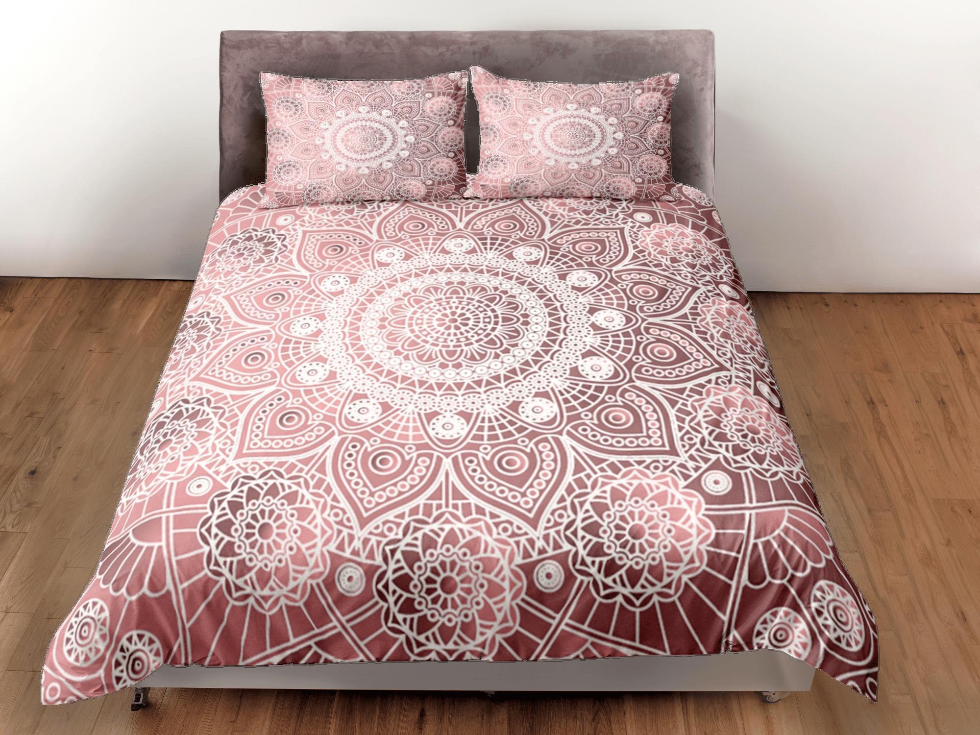 daintyduvet Mandala Bohemian Duvet Cover Set Colorful Bedspread, Dorm Bedding with Pillowcase