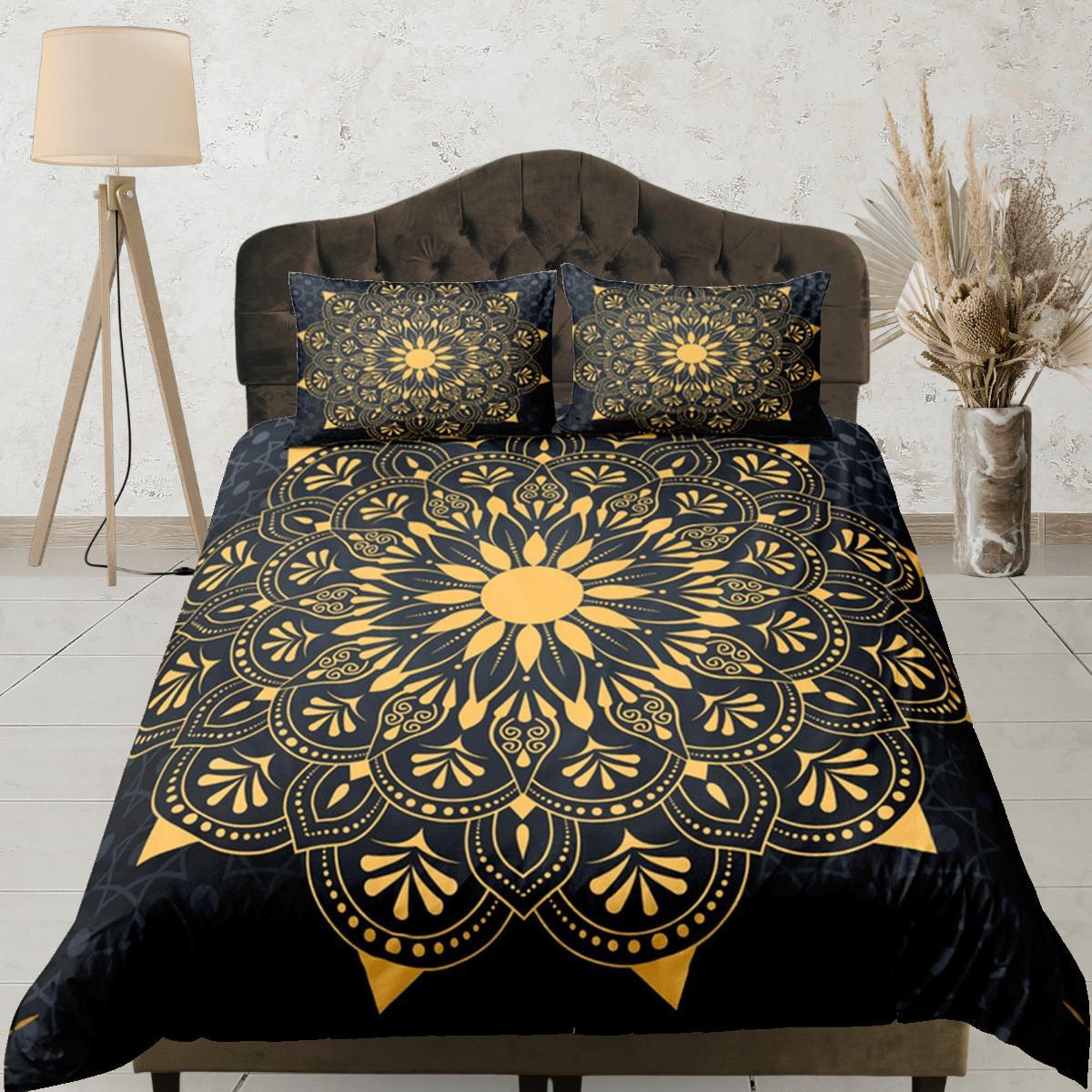 daintyduvet Mandala Duvet Cover Set Boho Bedding, Hippie Dorm Bedding & Pillowcase, Single Bed