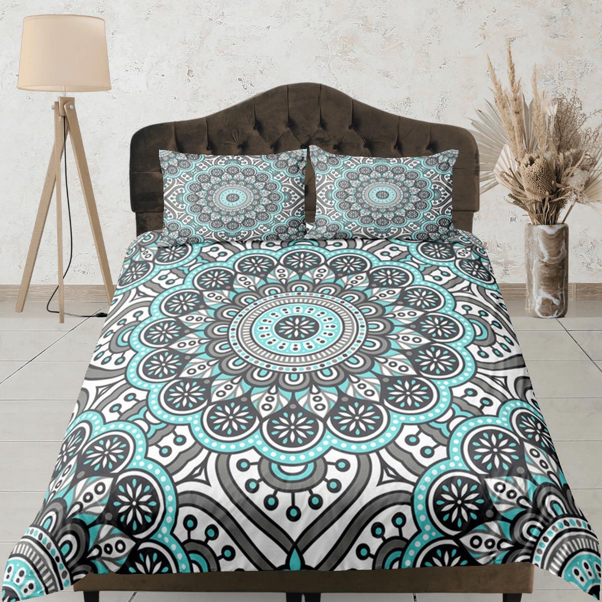 daintyduvet Mandala Duvet Cover Set Boho Bedding, Hippie Dorm Bedding & Pillowcase, Single Bed