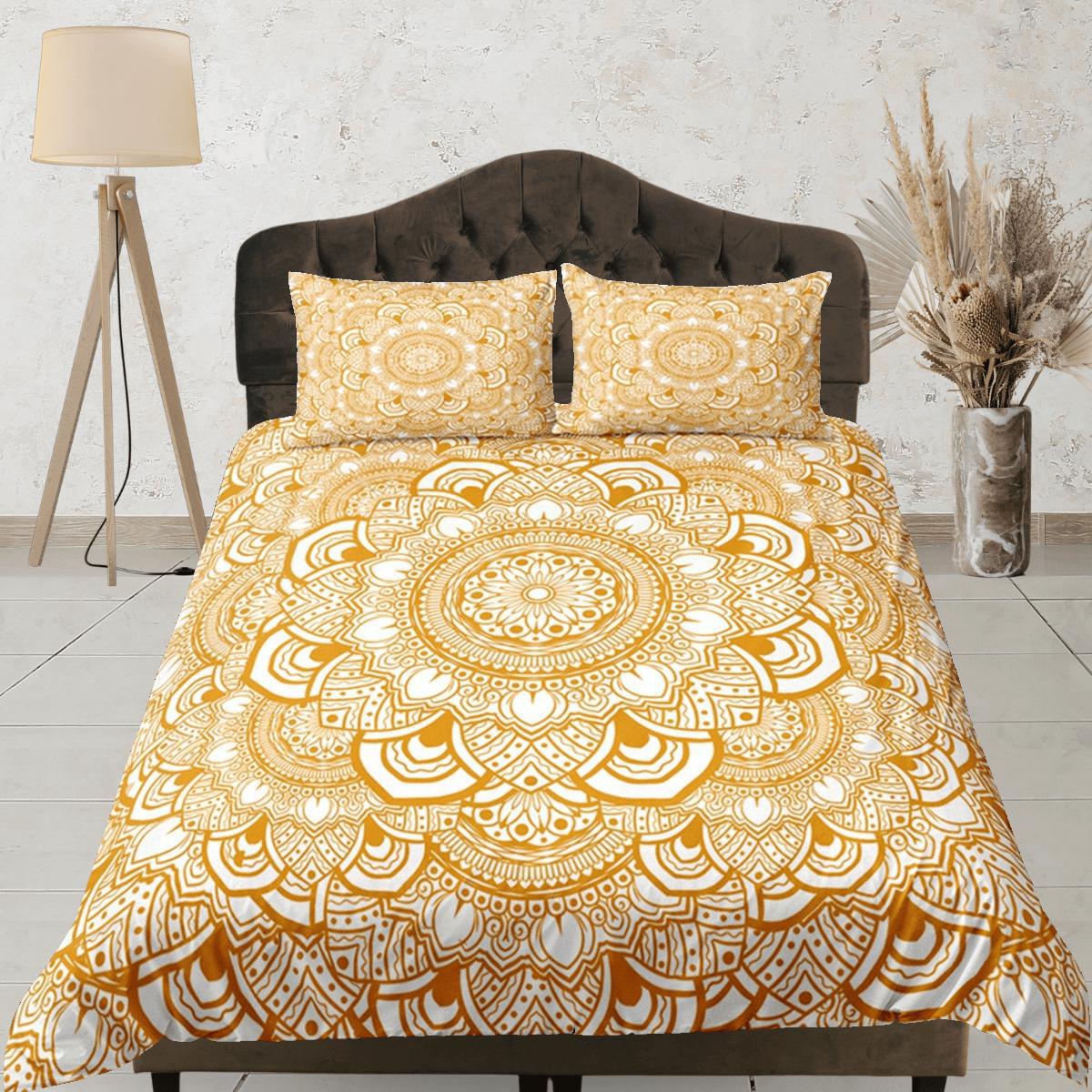 daintyduvet Mandala Duvet Cover Set Boho Bedding, Hippie Dorm Bedding & Pillowcase, Single Bed