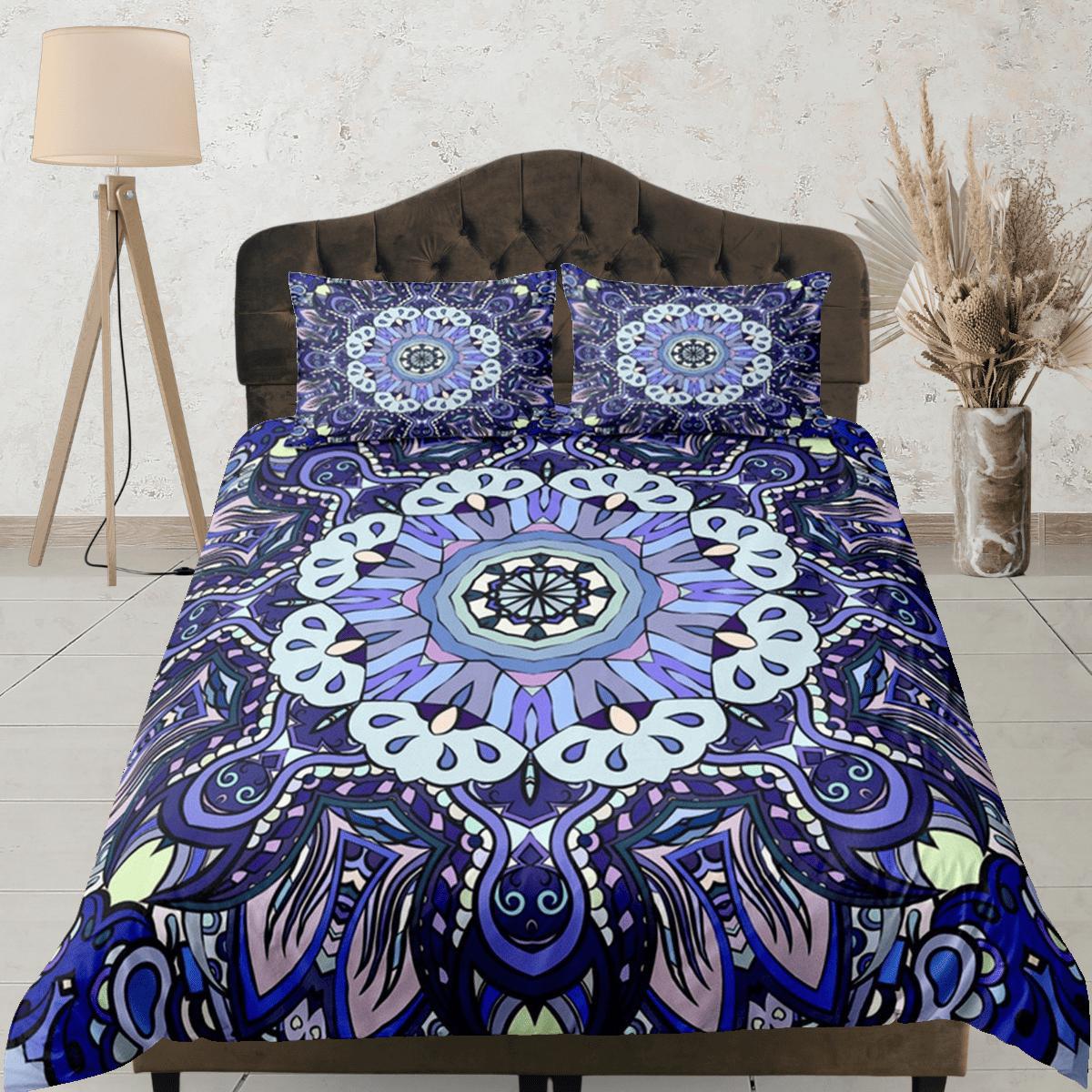 daintyduvet Mandala Duvet Cover Set Boho Bedding, Hippie Dorm Bedding & Pillowcase, Single Bed