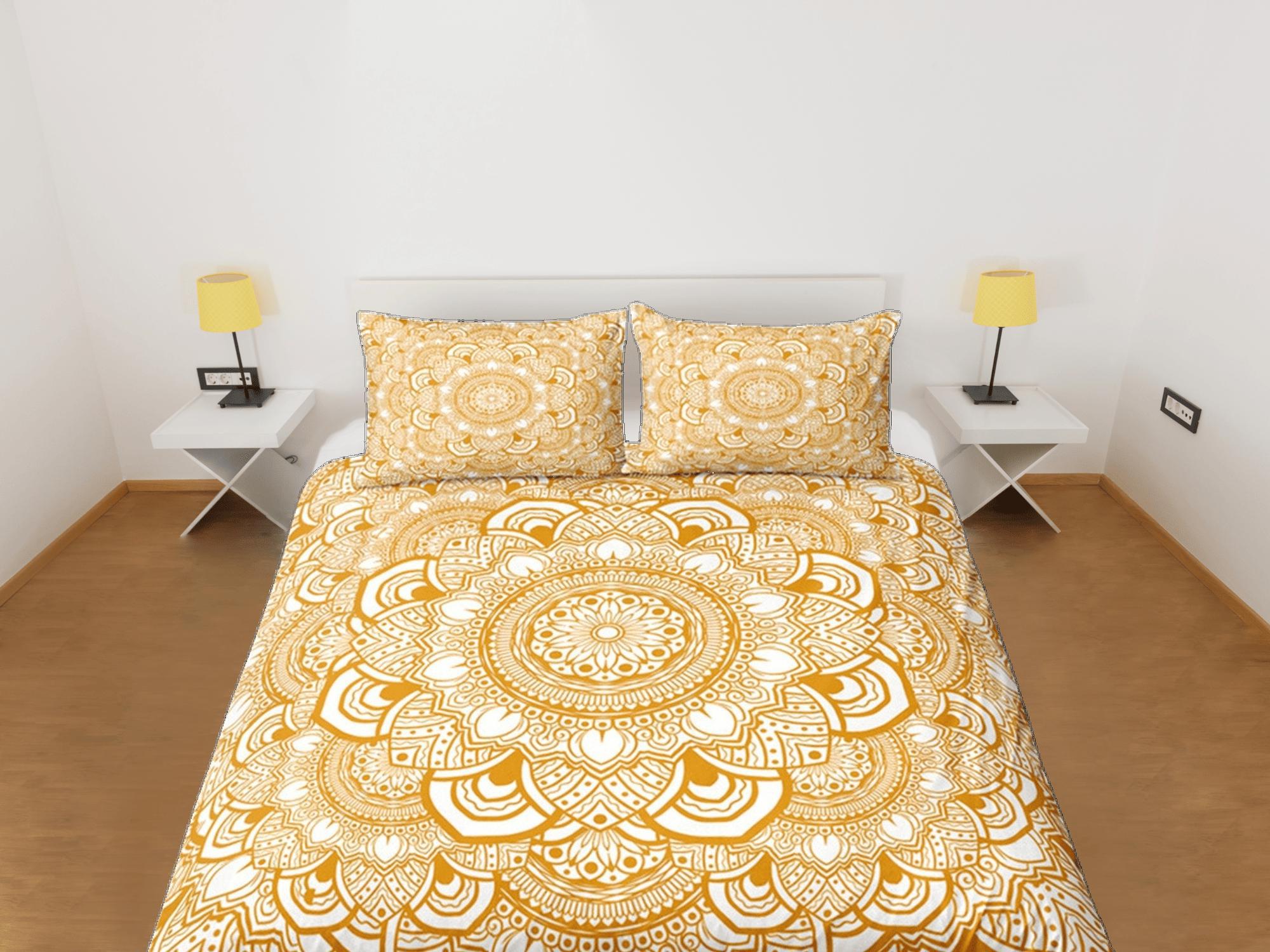 daintyduvet Mandala Duvet Cover Set Boho Bedding, Hippie Dorm Bedding & Pillowcase, Single Bed