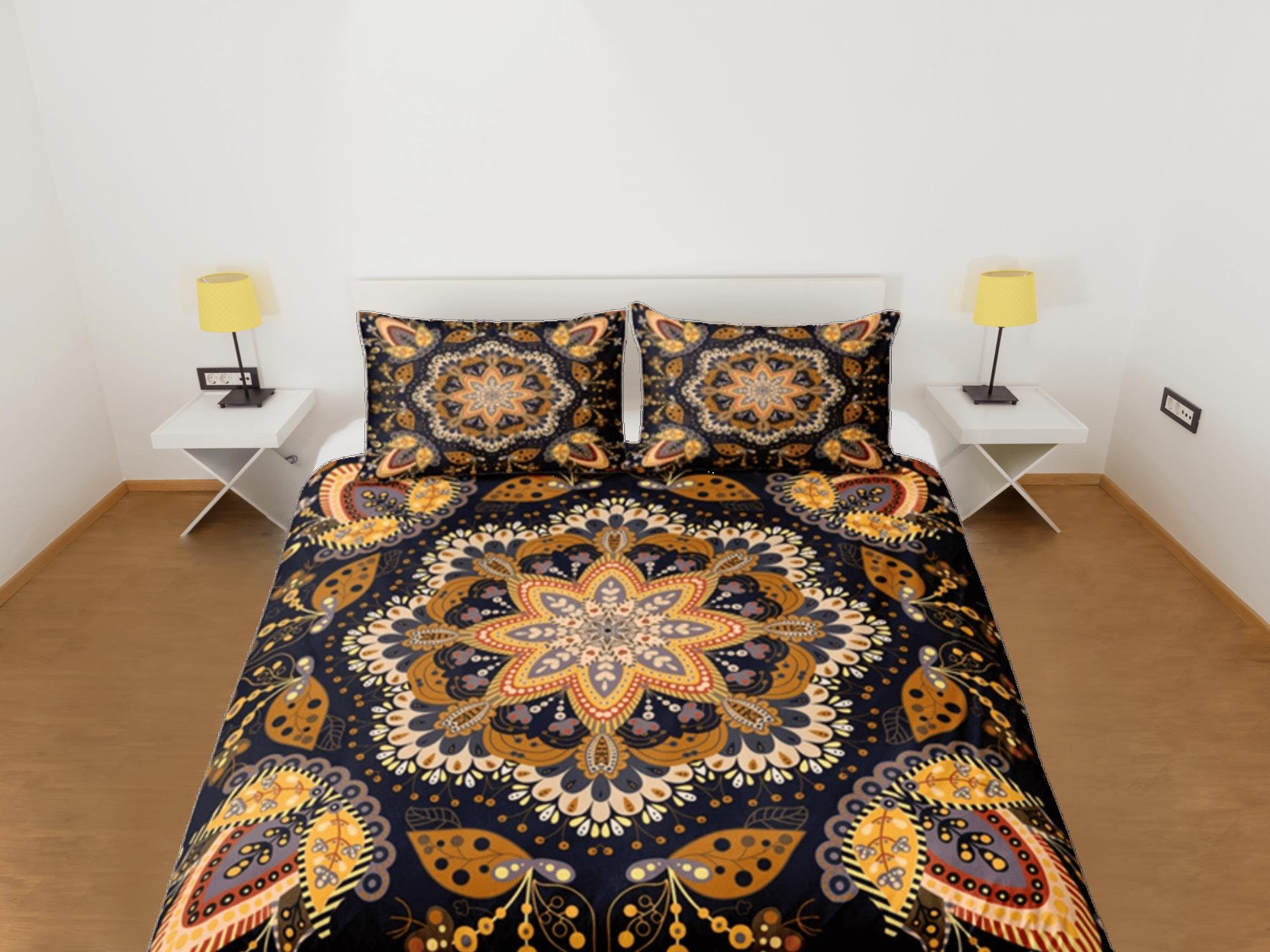 daintyduvet Mandala Duvet Cover Set Boho Bedding, Hippie Dorm Bedding & Pillowcase, Single Bed